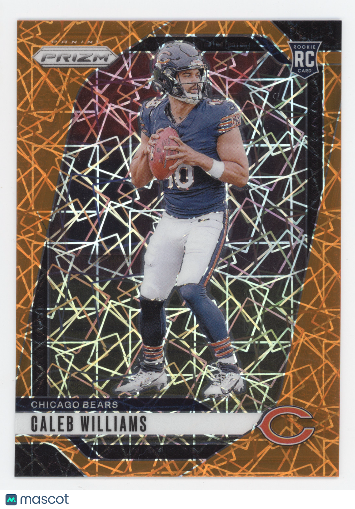 2024 Panini Prizm Football Caleb Williams #301 Orange Lazer RC