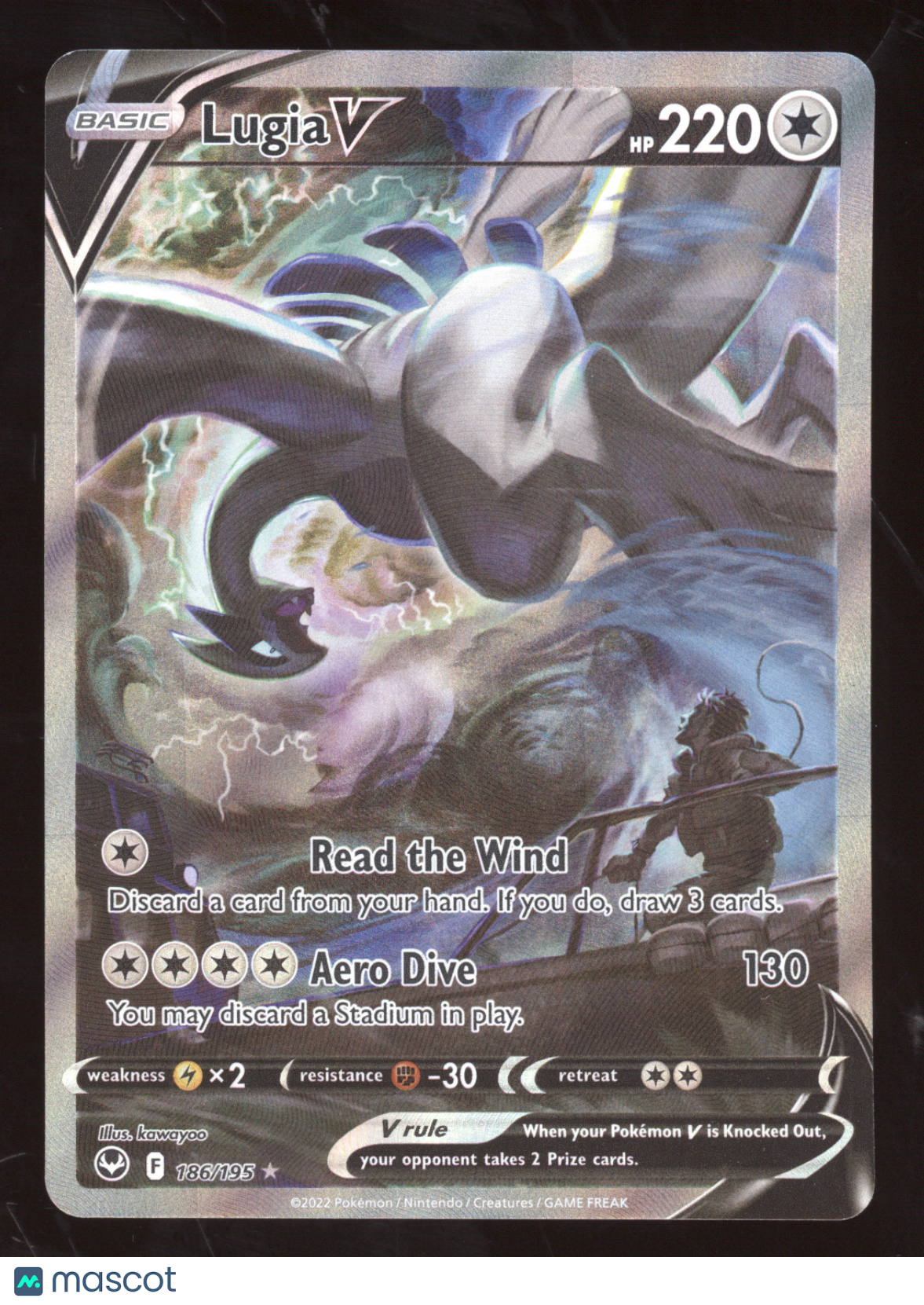 2022 Silver Tempest Lugia V Ultra Rare #186/195
