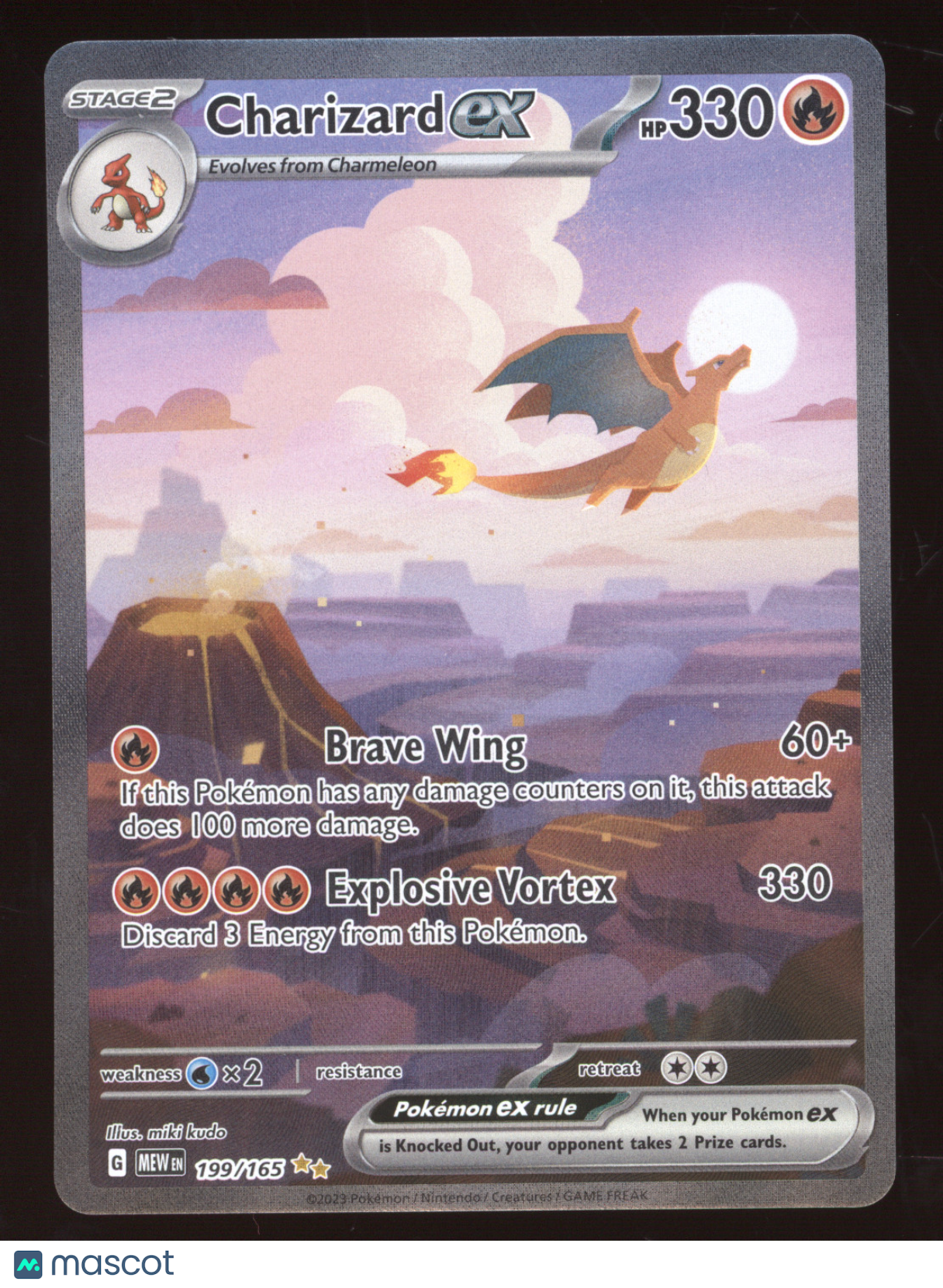 2023 Scarlet & Violet 151 Charizard ex Secret Rare #199/165