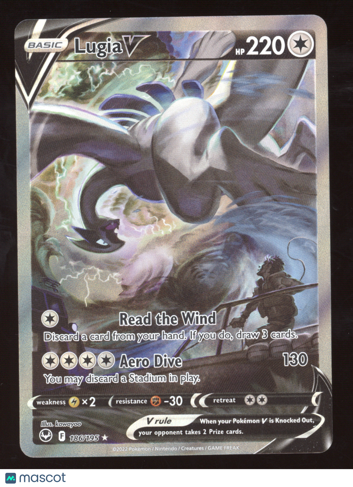 2022 Silver Tempest Lugia V Ultra Rare #186/195
