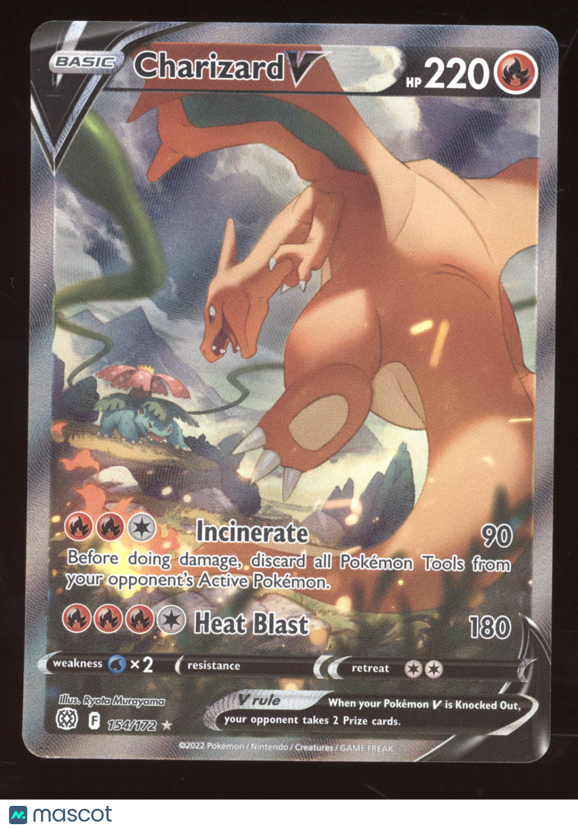 2022 Brilliant Stars Charizard V Ultra Rare #154/172