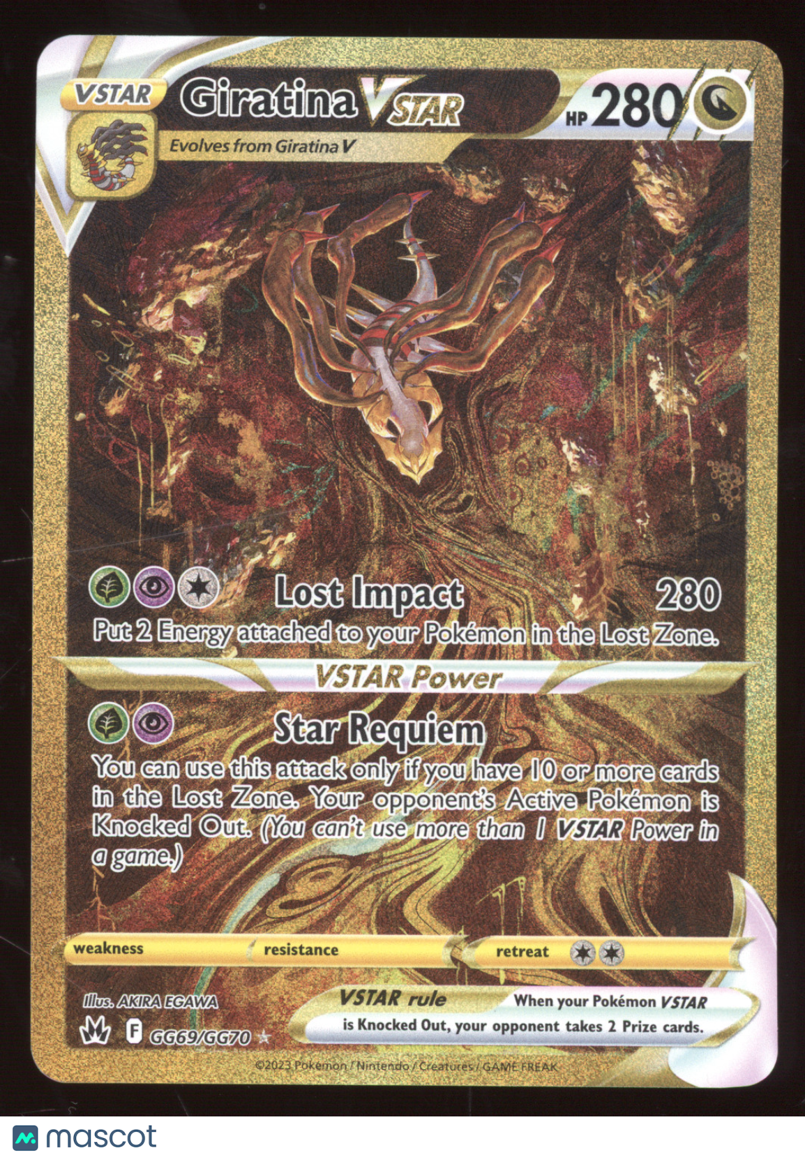 2023 Crown Zenith Giratina VSTAR Secret Rare #GG69/GG70