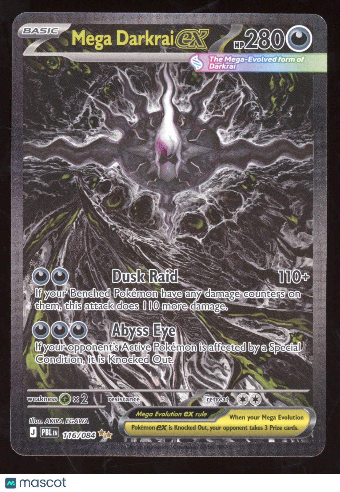 2026 Pitch Black Mega Darkrai ex Secret Rare #116/084