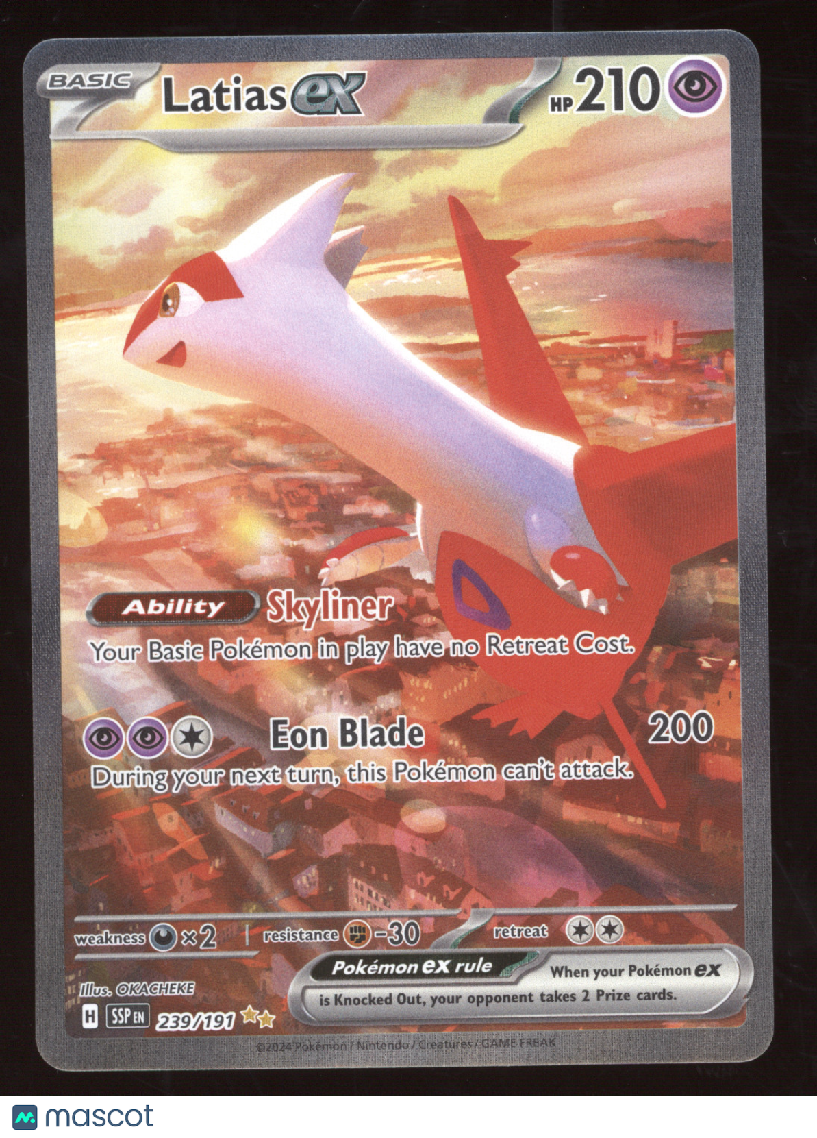2024 Surging Sparks Latias ex Secret Rare #239/191