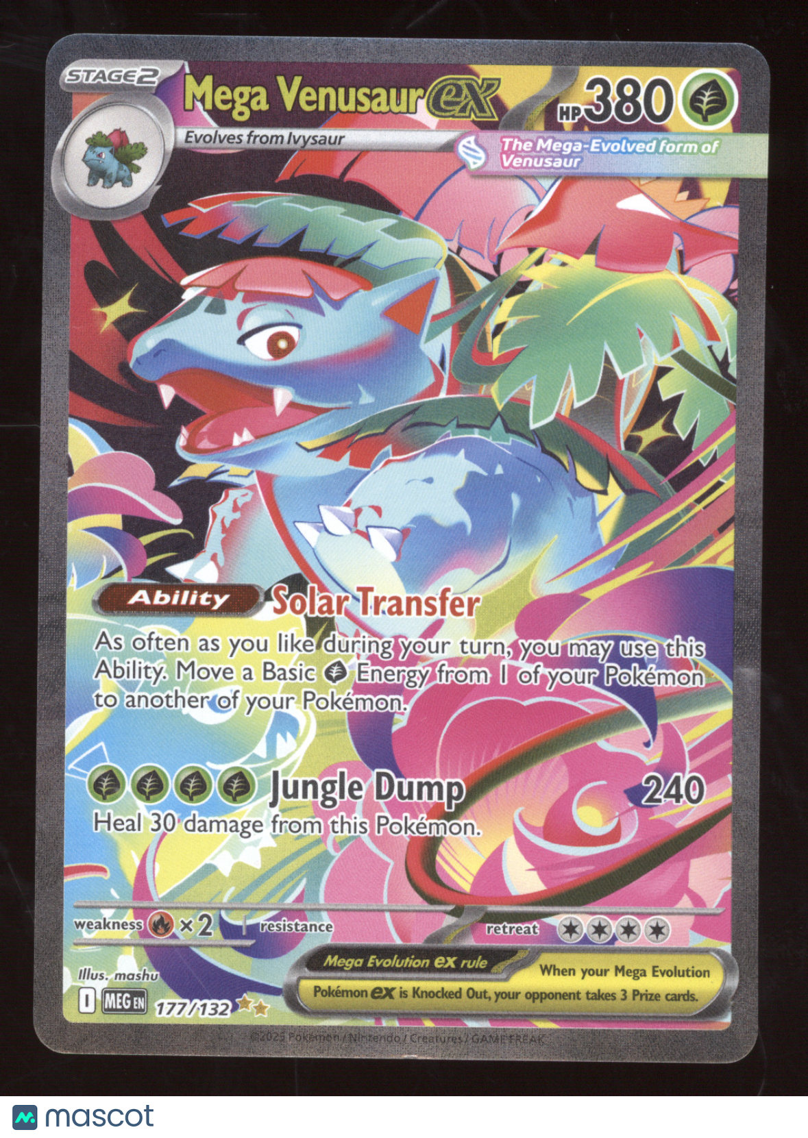 2025 Mega Evolution Mega Venusaur ex Secret Rare #177/132