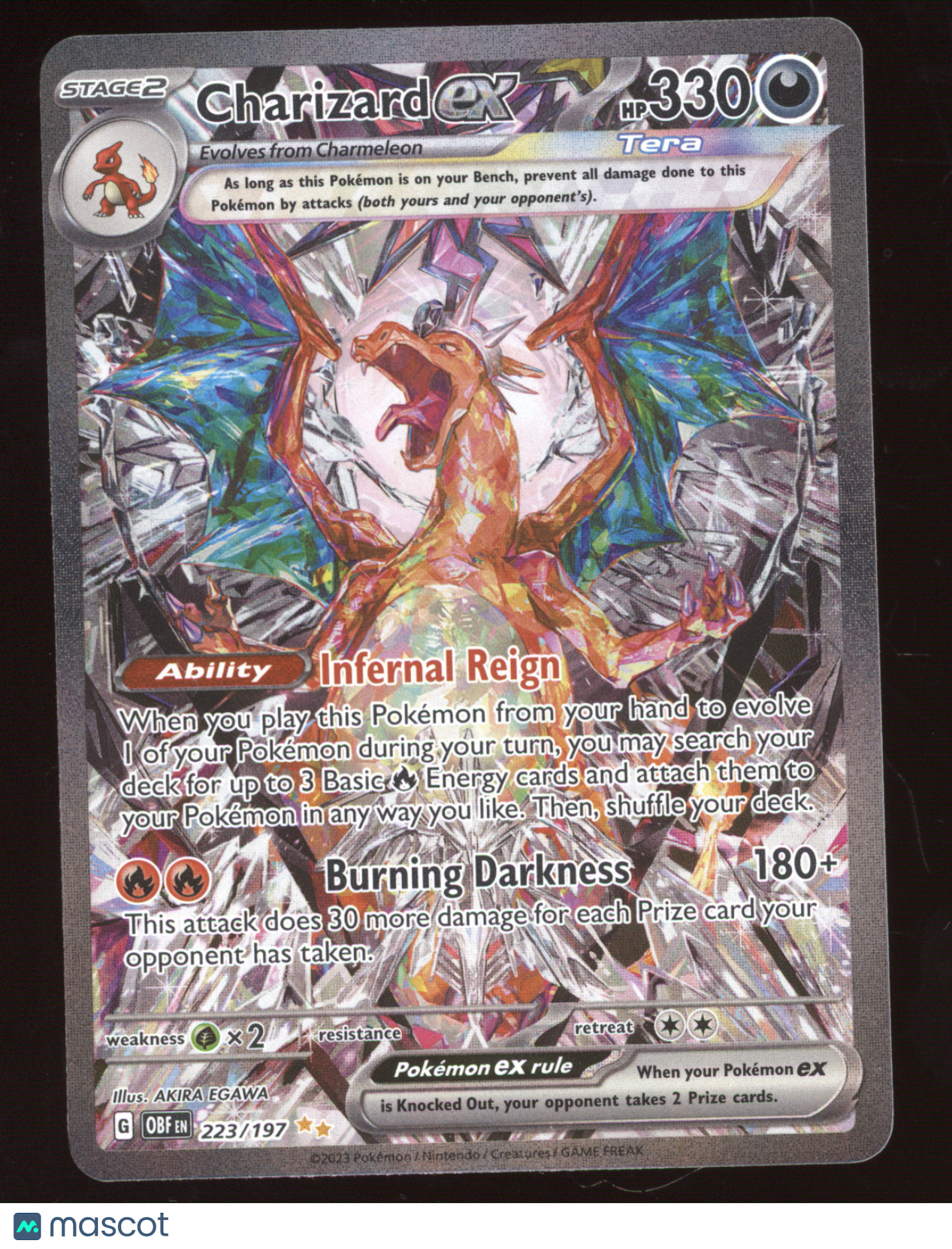 2023 Obsidian Flames Charizard ex Secret Rare #223/197