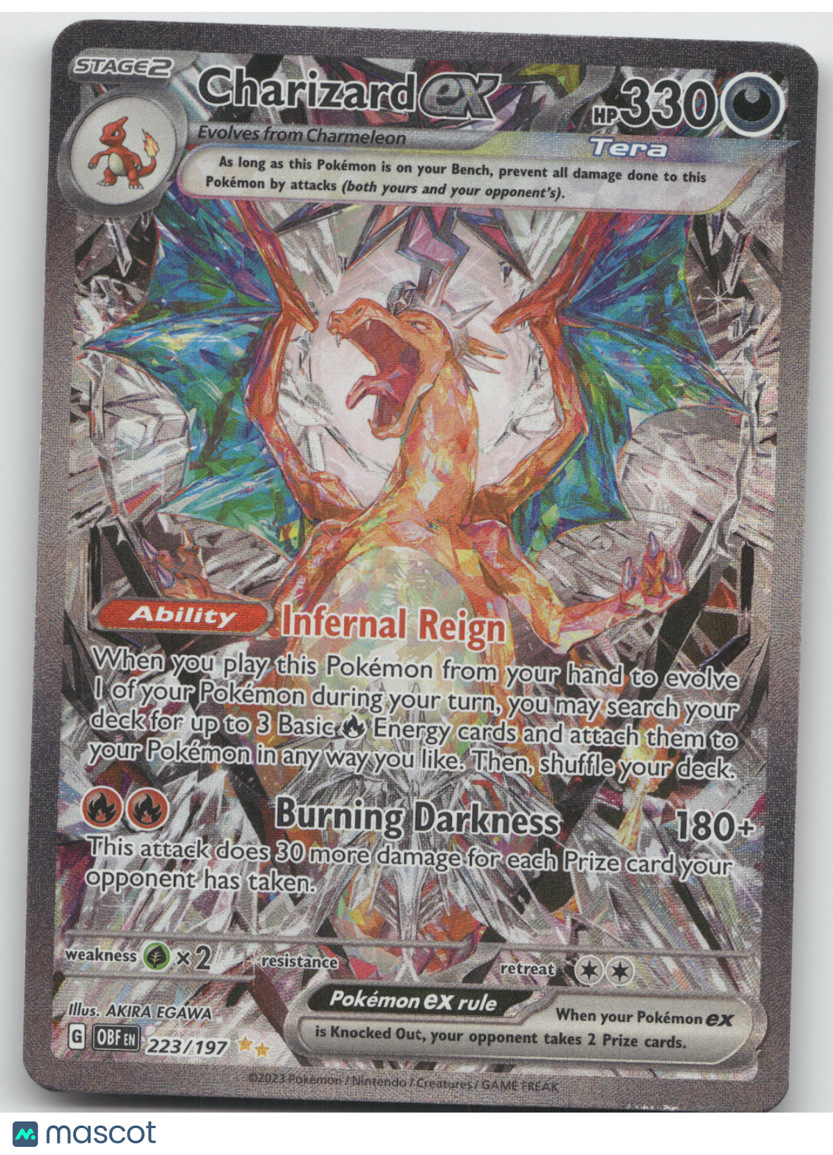2023 Obsidian Flames Charizard ex Secret Rare #223/197