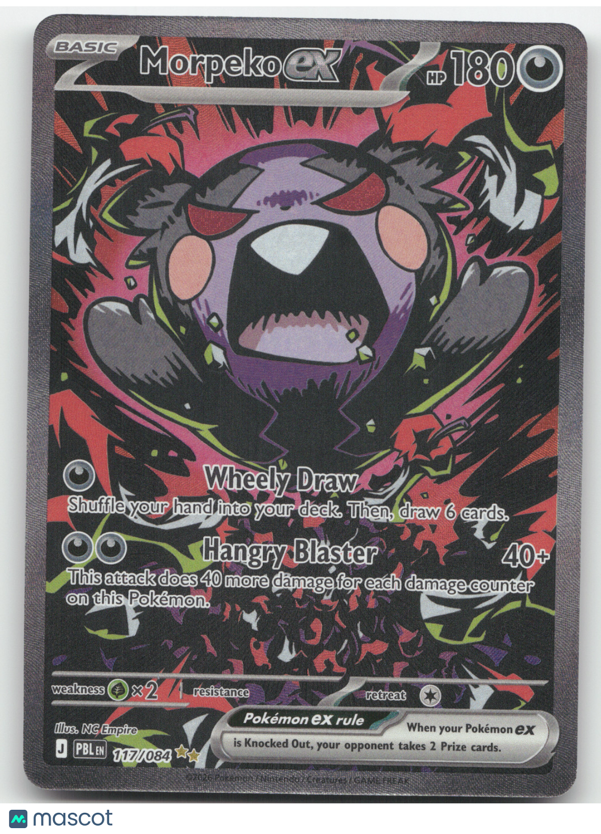 2026 Pitch Black Morpeko ex Secret Rare #117/84