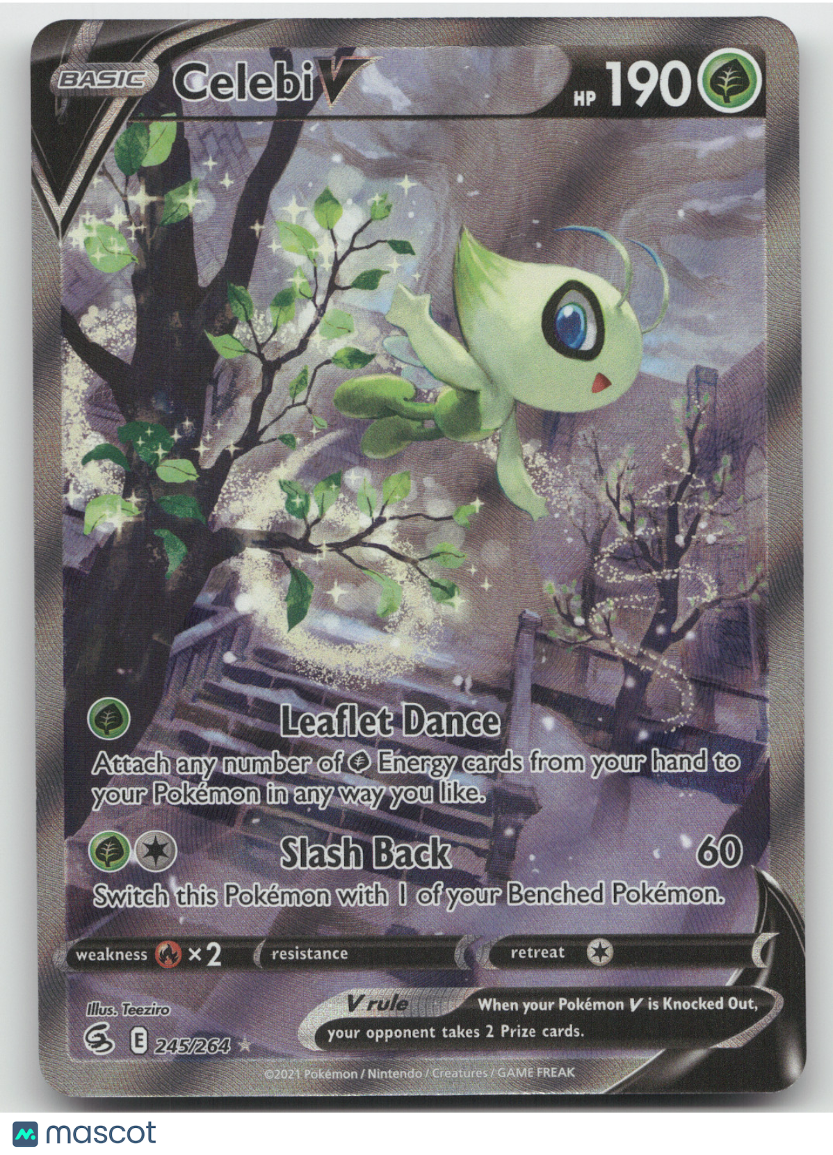 2022 Fusion Strike Celebi V Ultra Rare #245/264