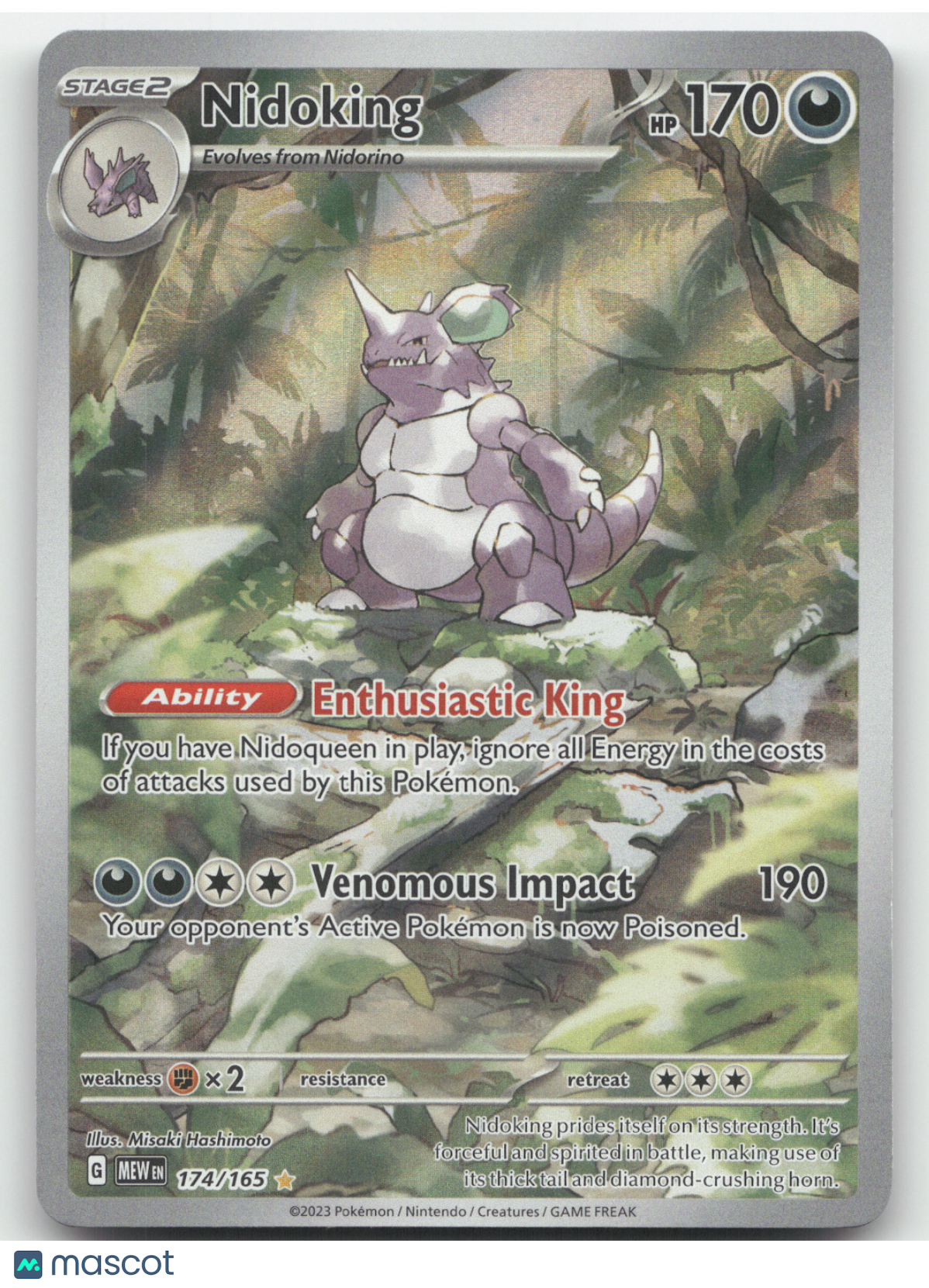 2023 Scarlet & Violet 151 Nidoking Secret Rare #174/165