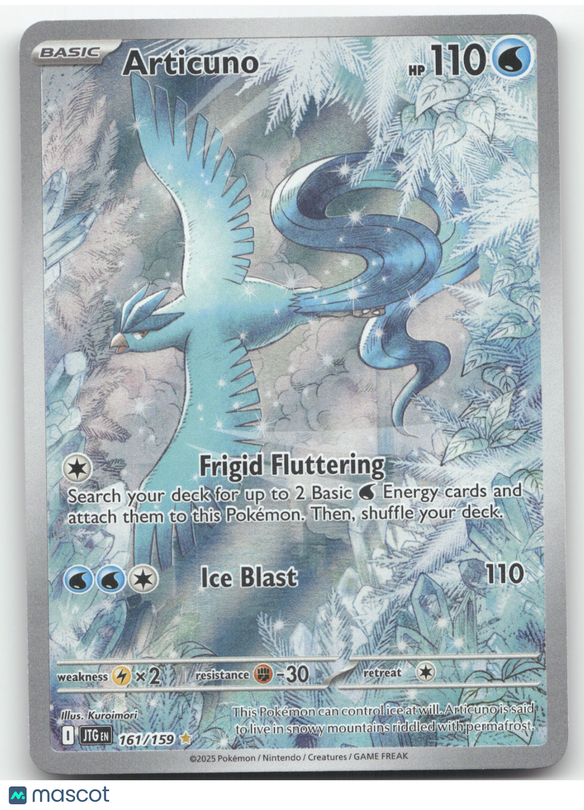 2025 Journey Together Articuno Secret Rare #161/159