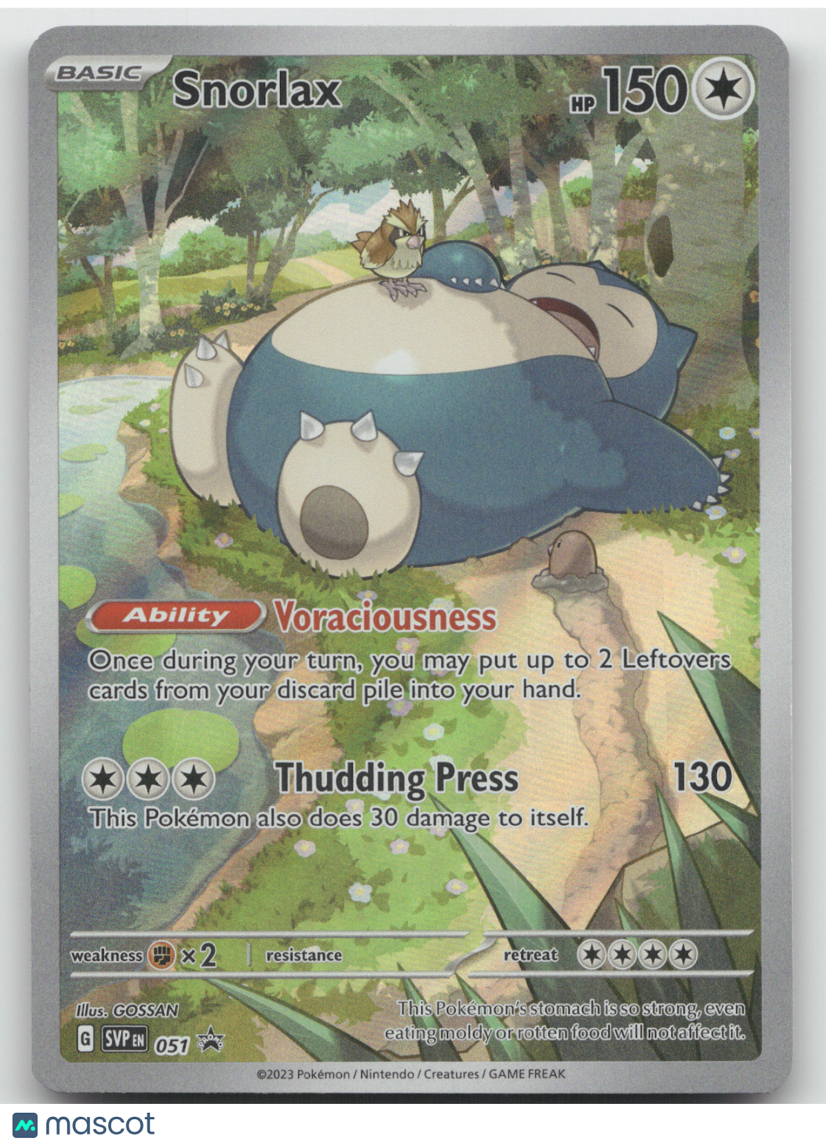 2023 Scarlet & Violet Snorlax Black Star Promo #051
