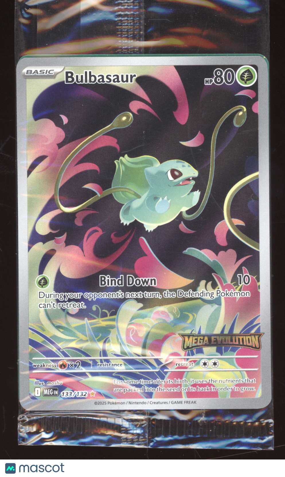 2025 Mega Evolution Bulbasaur (sealed) Secret Rare #133/132