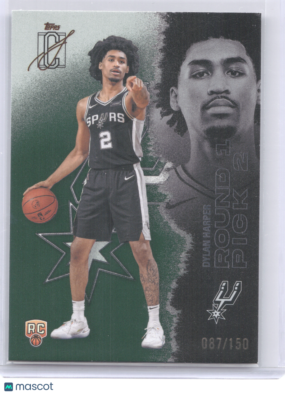 2025 Topps Signature Class Dylan Harper #102 Green RC 087/150