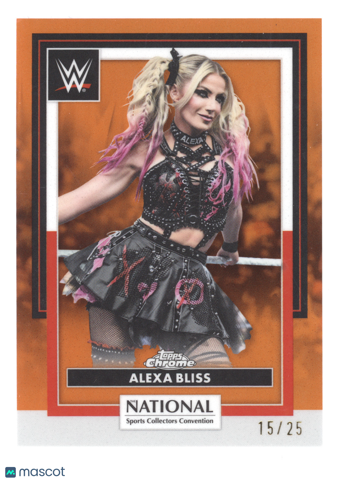 2026 Topps Chrome WWE National Sports Convention Alexa Bliss #WWE19 Orange 15/25