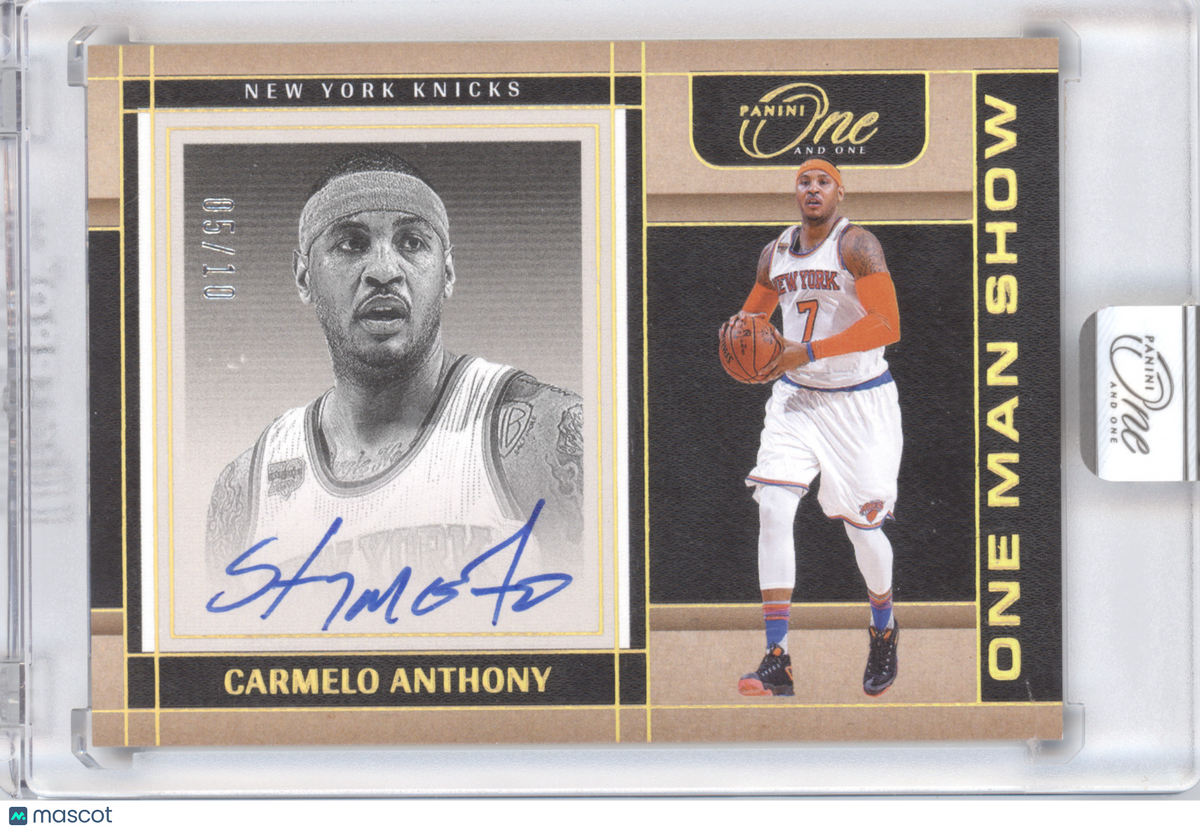 2024 Panini One and One Basketball One Man Show Carmelo Anthony #ANT Gold 05/10