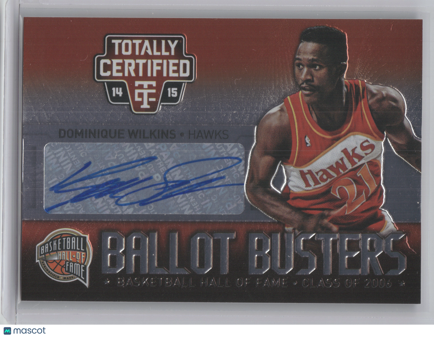 2014 Panini Totally Certified Ballot Busters Dominique Wilkins #BB-DW 16/49