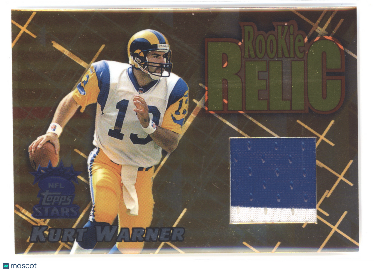 1999 Topps Stars Rookie Relic Kurt Warner #RR1 Memorabilia