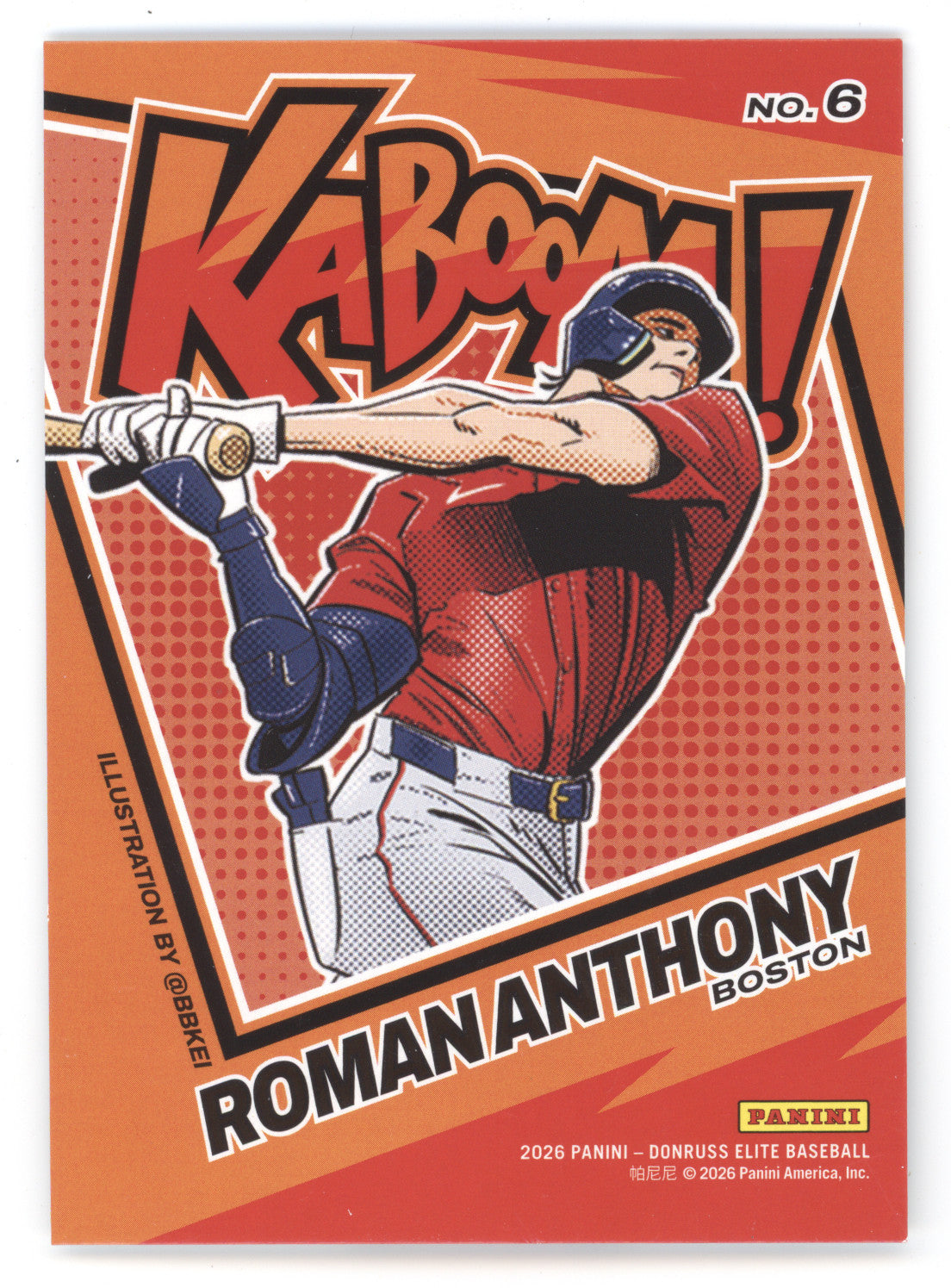 2026 Panini Donruss Elite Baseball Kaboom! Roman Anthony #6