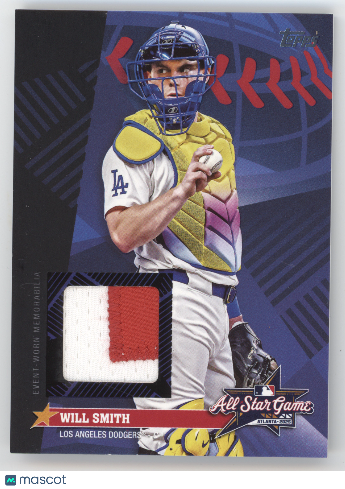 2025 Topps Update All-Star Stitches Relic Card Will Smith #AS-WS Black 04/10