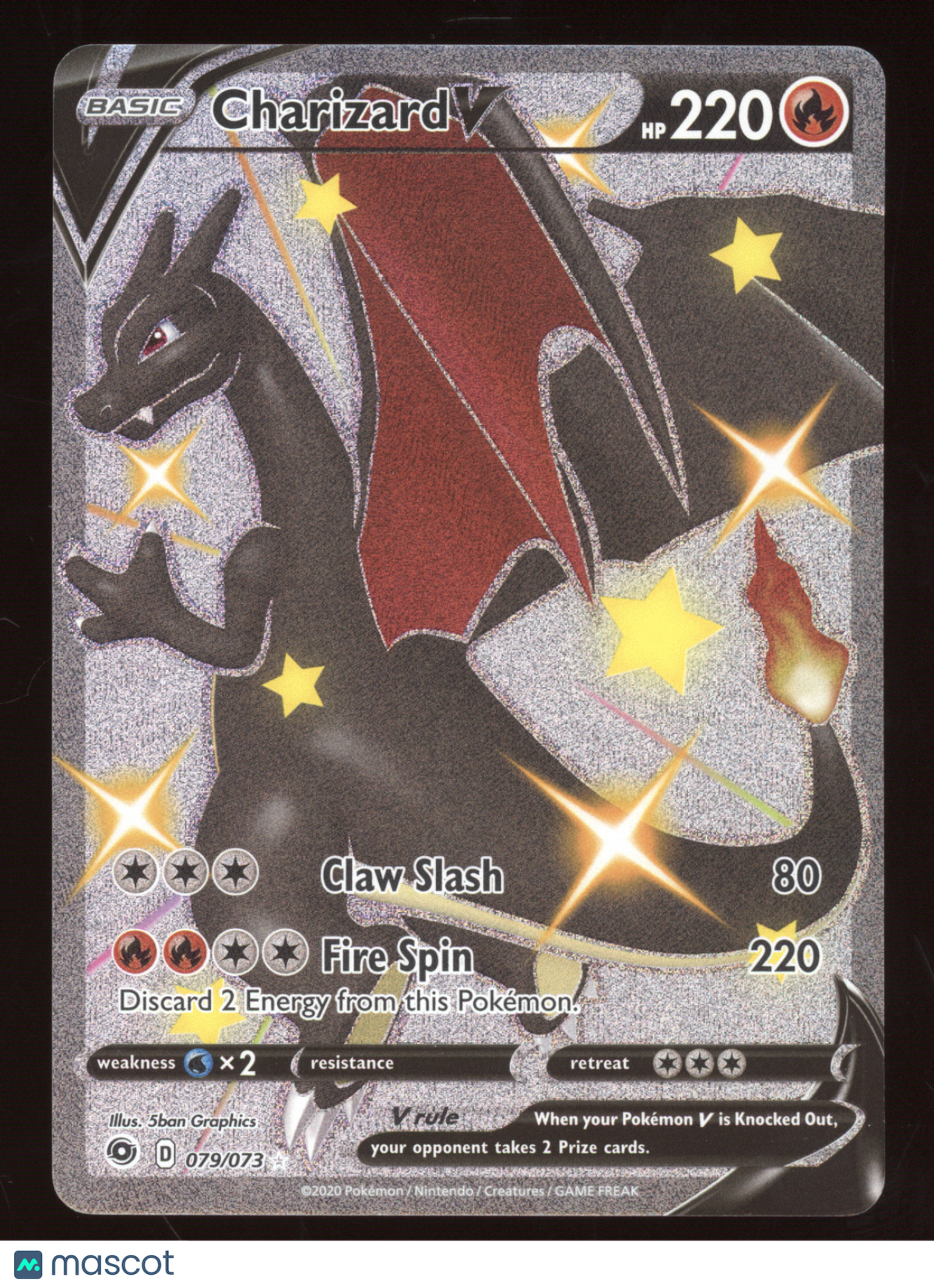 2020 Champion’s Path Charizard V Secret Rare #79/73