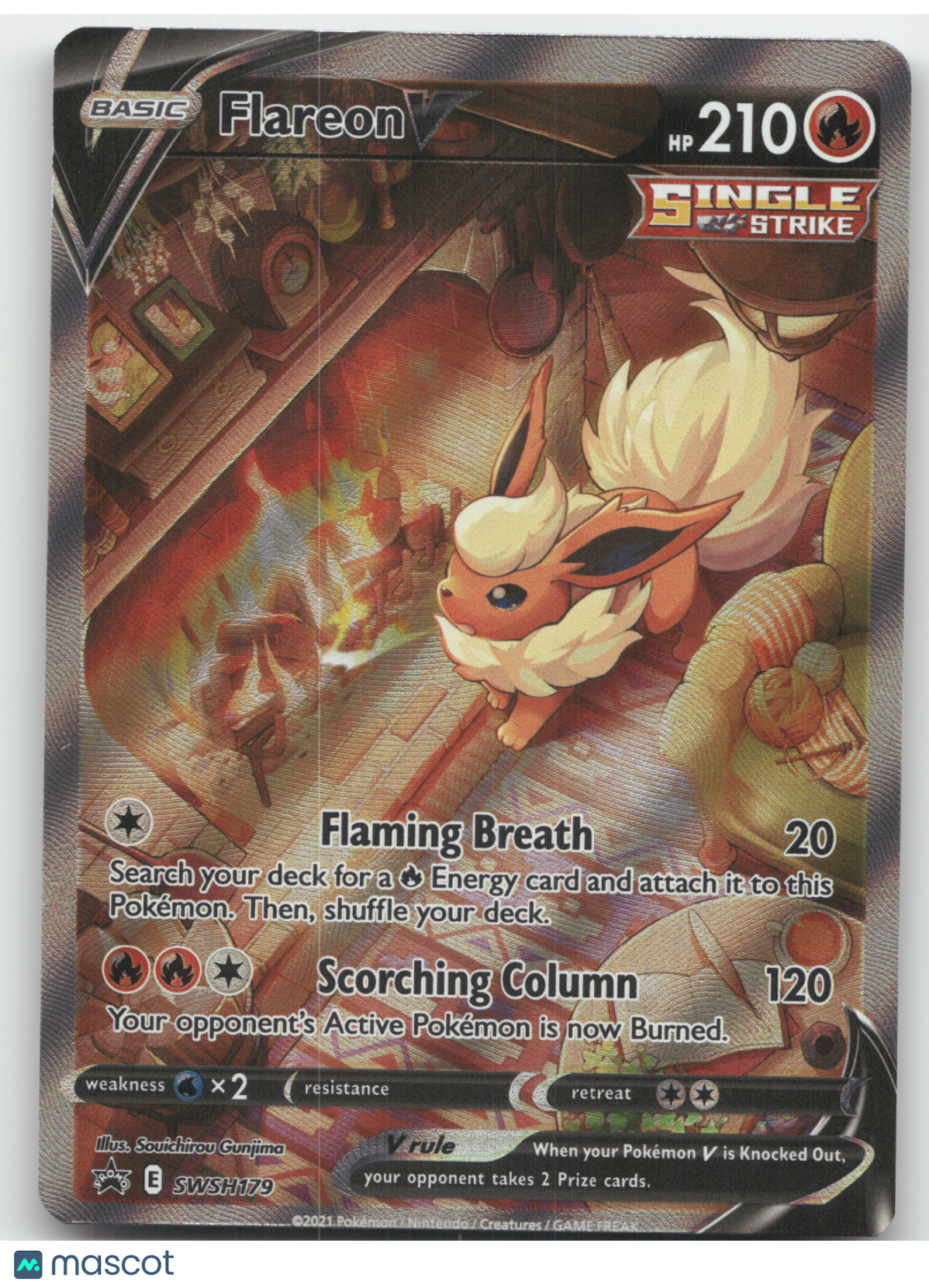 2021 Sword & Shield Flareon V Black Star Promo #SWSH179