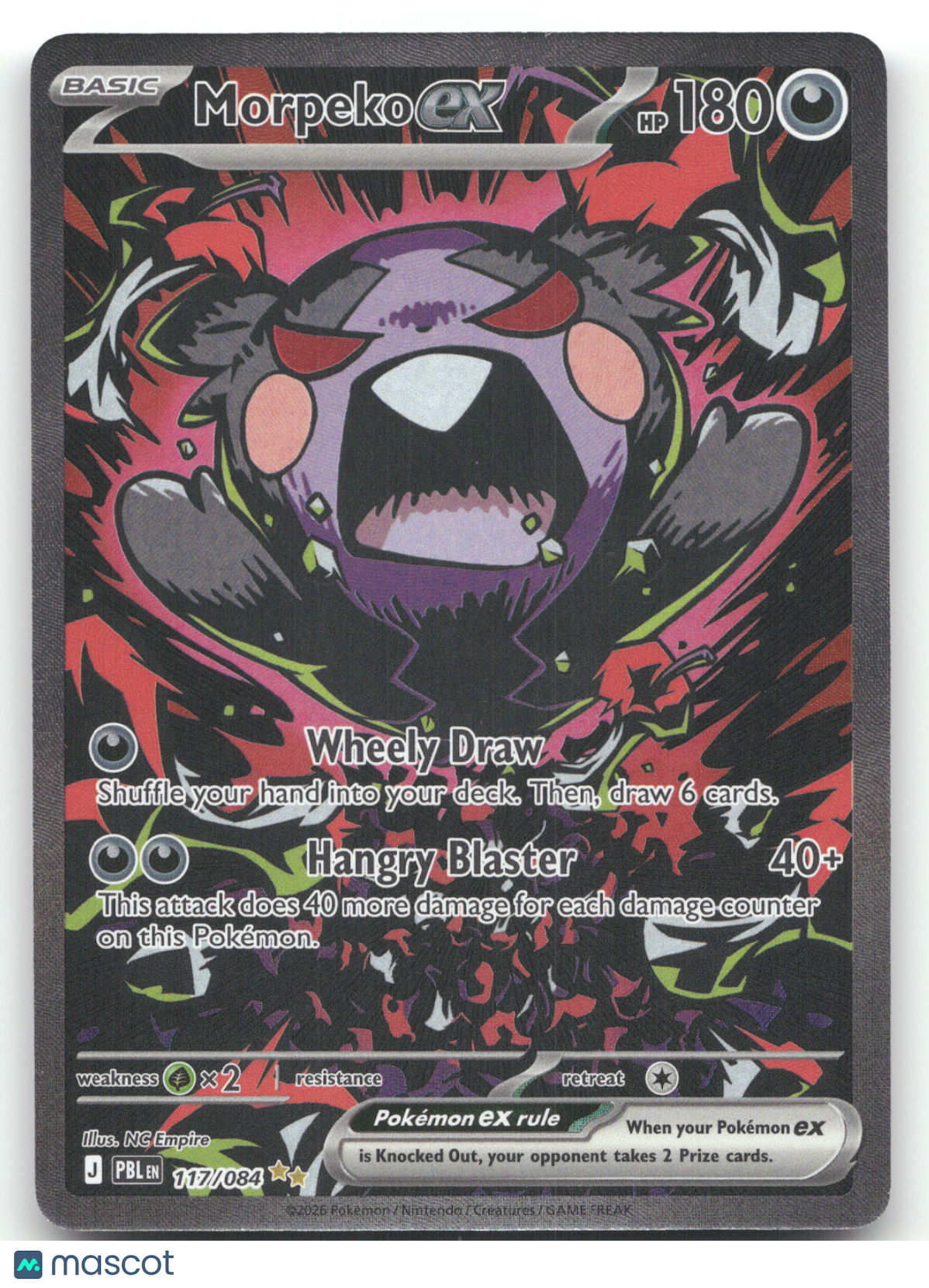 2026 Pitch Black Morpeko ex Secret Rare #117/084