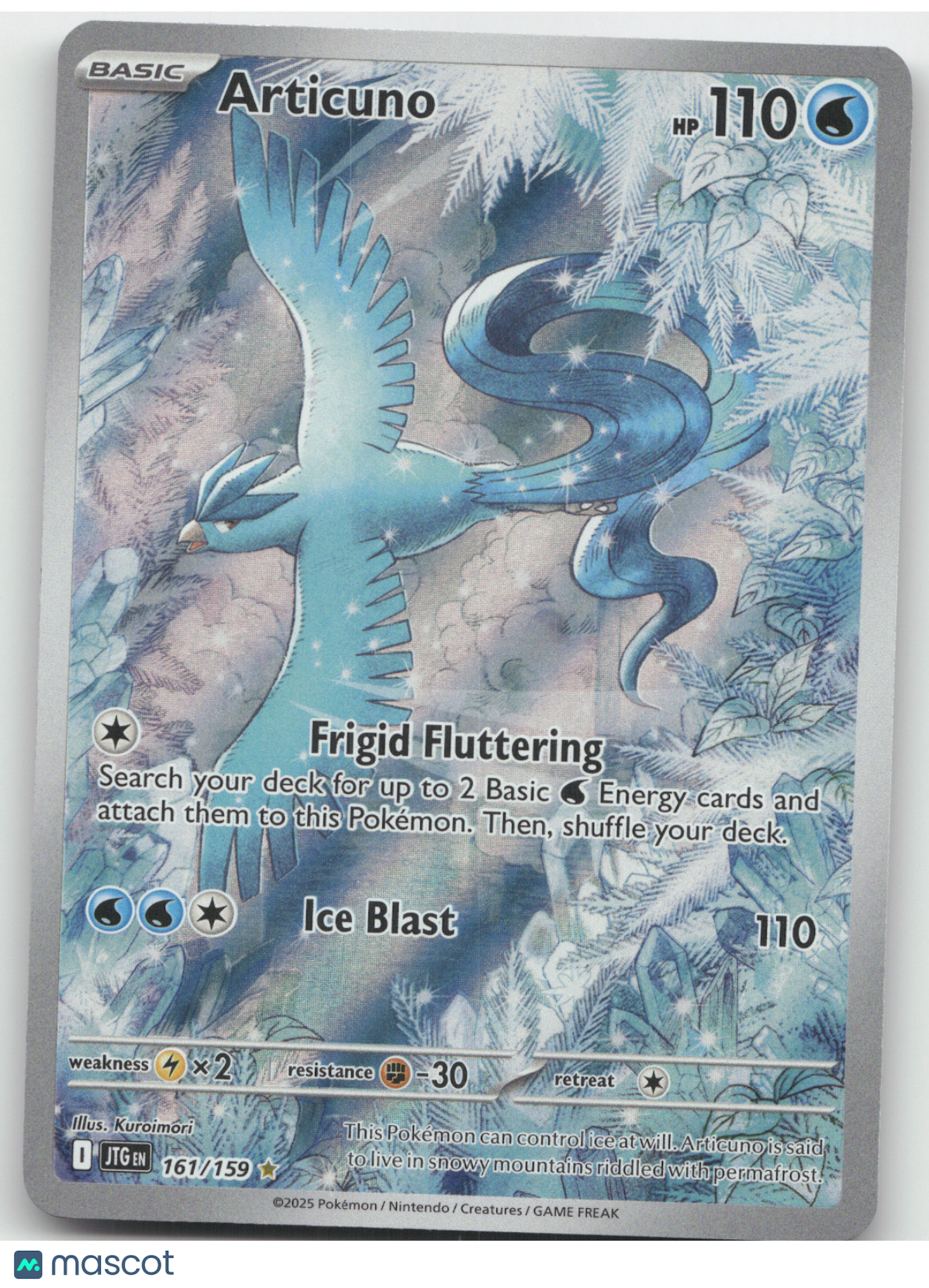 2025 Journey Together Articuno Secret Rare #161/159