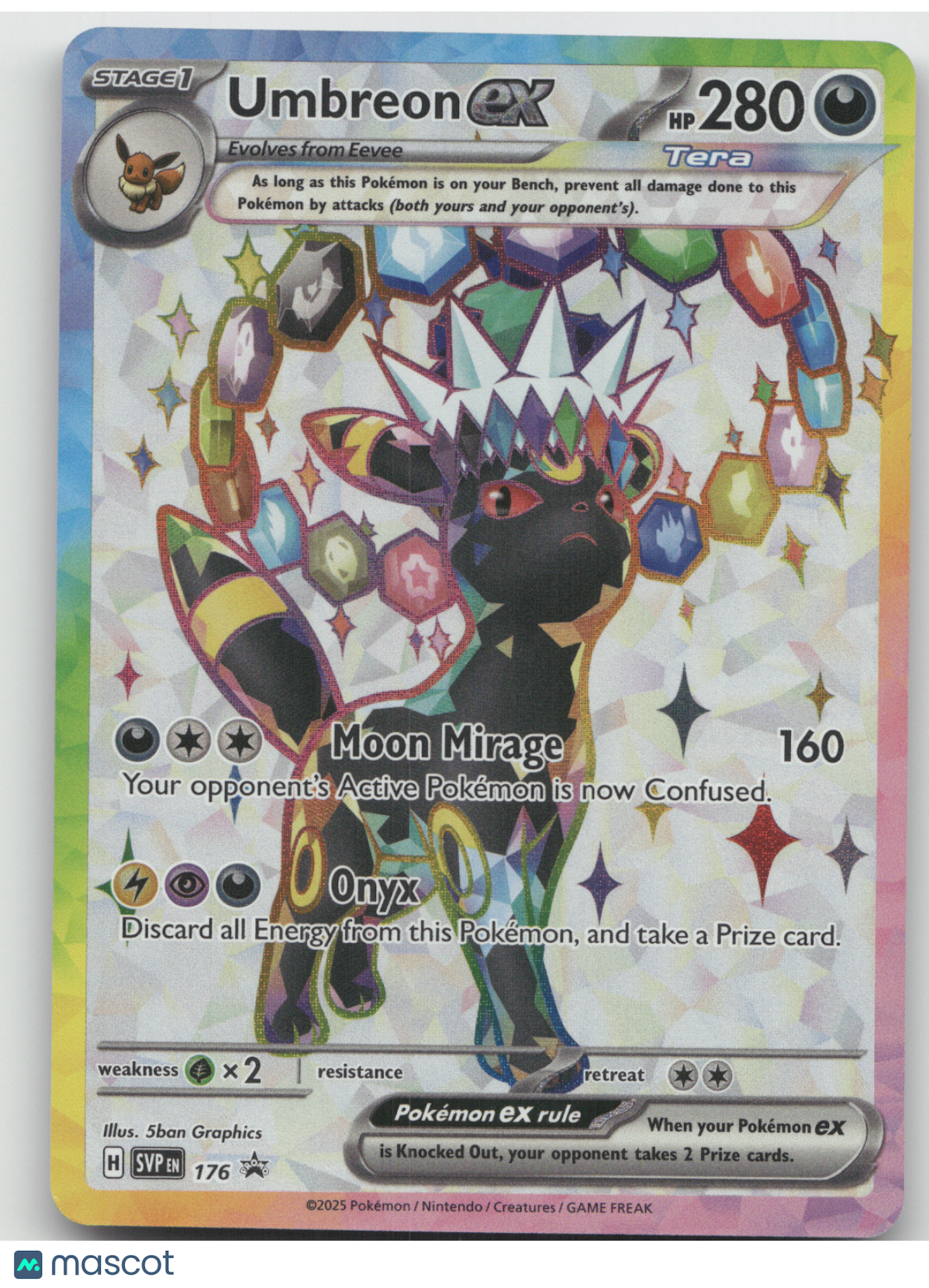 2025 Scarlet & Violet Umbreon ex Black Star Promo #176
