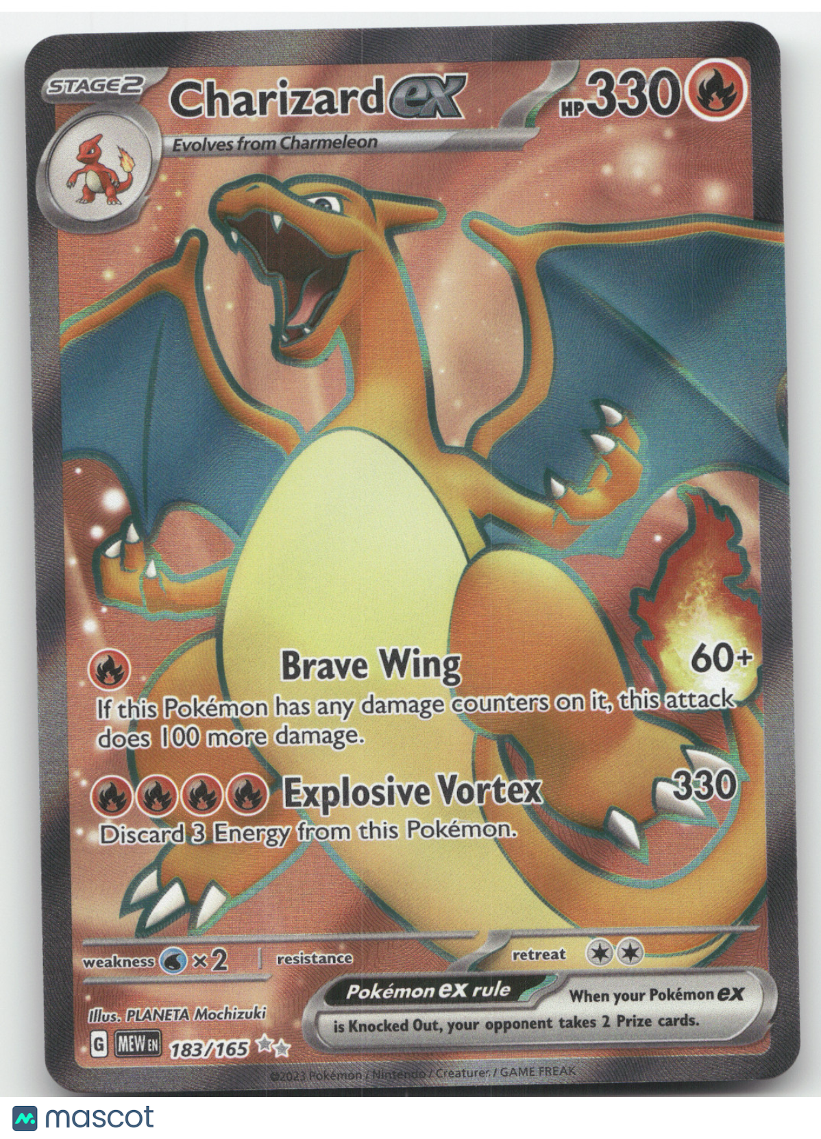 2023 Scarlet & Violet 151 Charizard ex Secret Rare #183/165