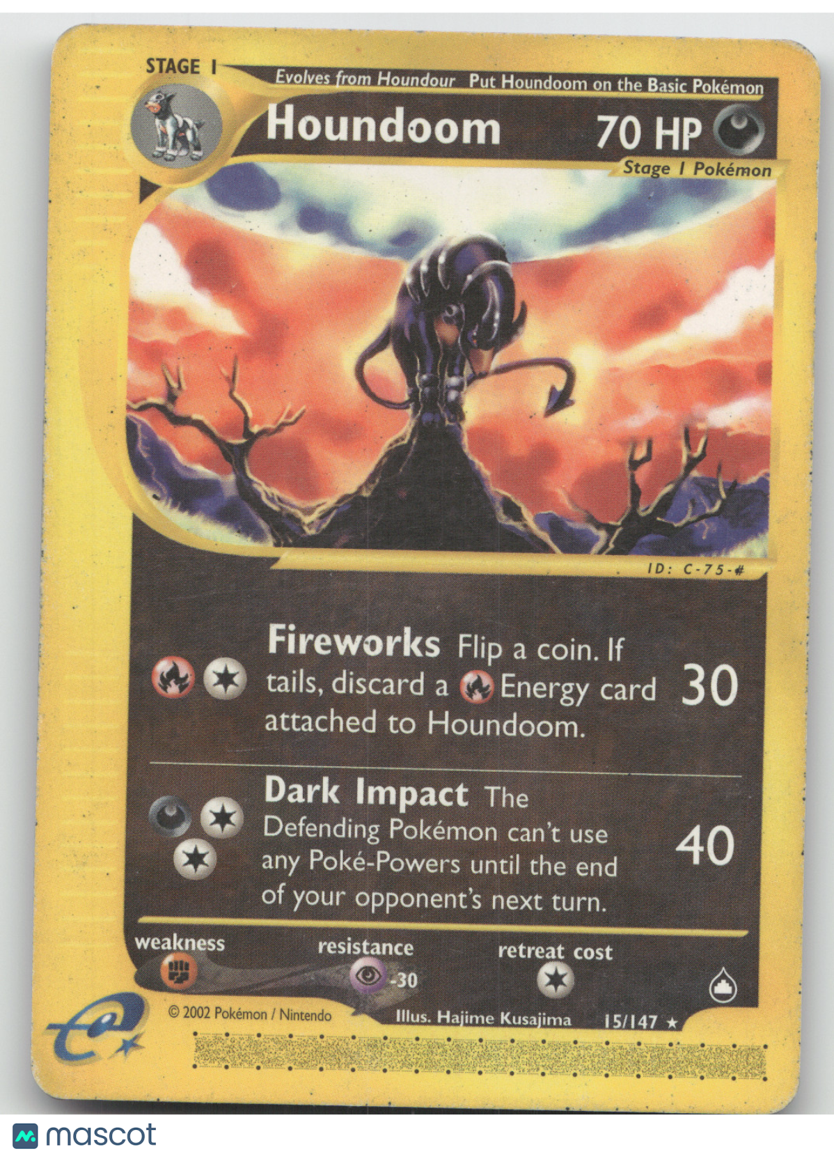2003 Aquapolis Houndoom Rare #15/147