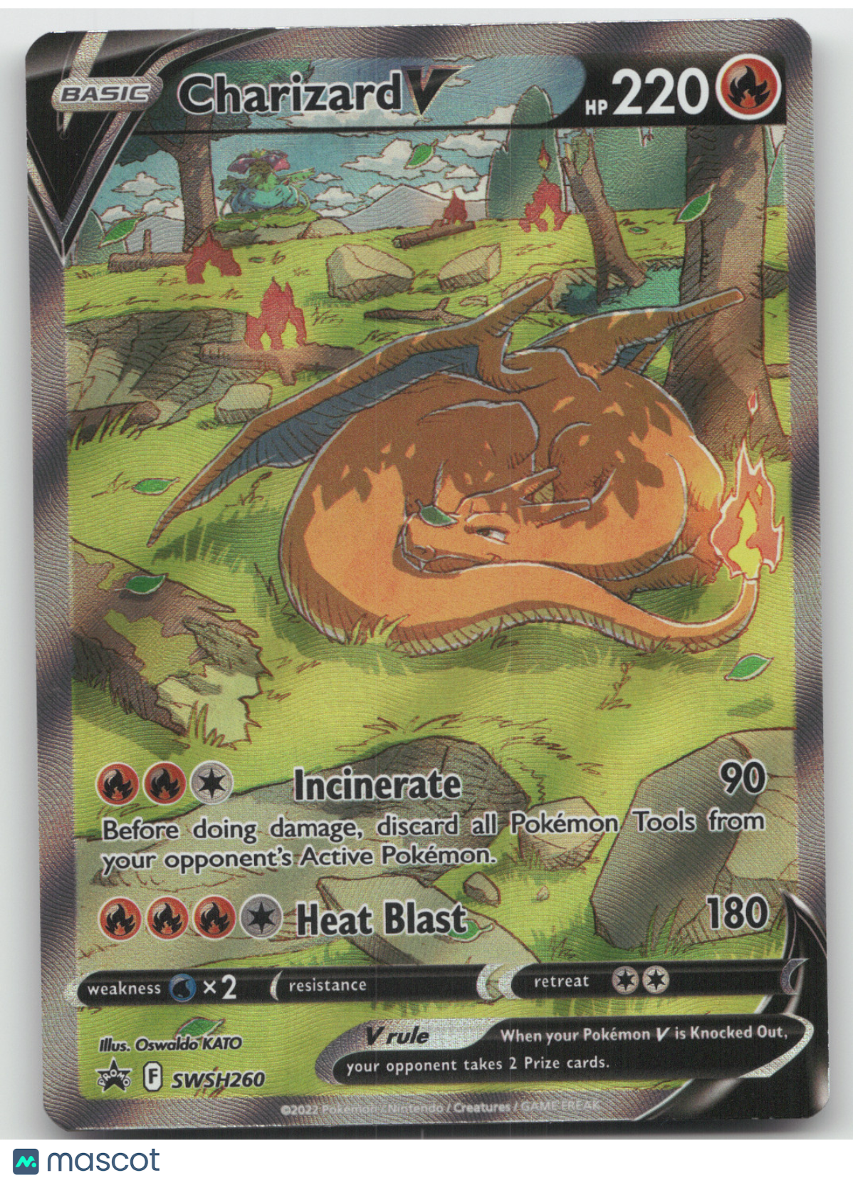 2020 Sword & Shield Charizard V Black Star Promo #SWSH260
