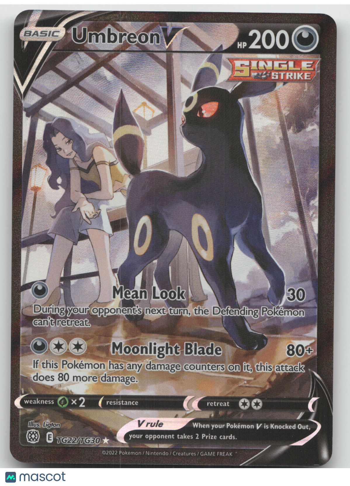 2022 Brilliant Stars Umbreon V Ultra Rare #TG22/TG30