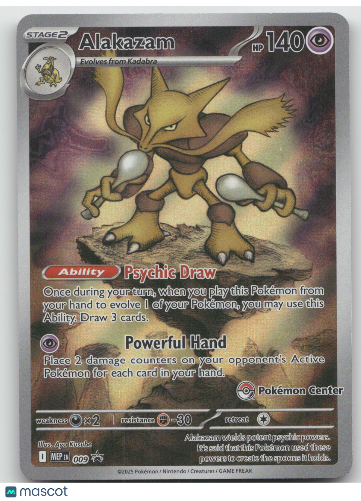 2025 Mega Evolution Alakazam Black Star Promo #009