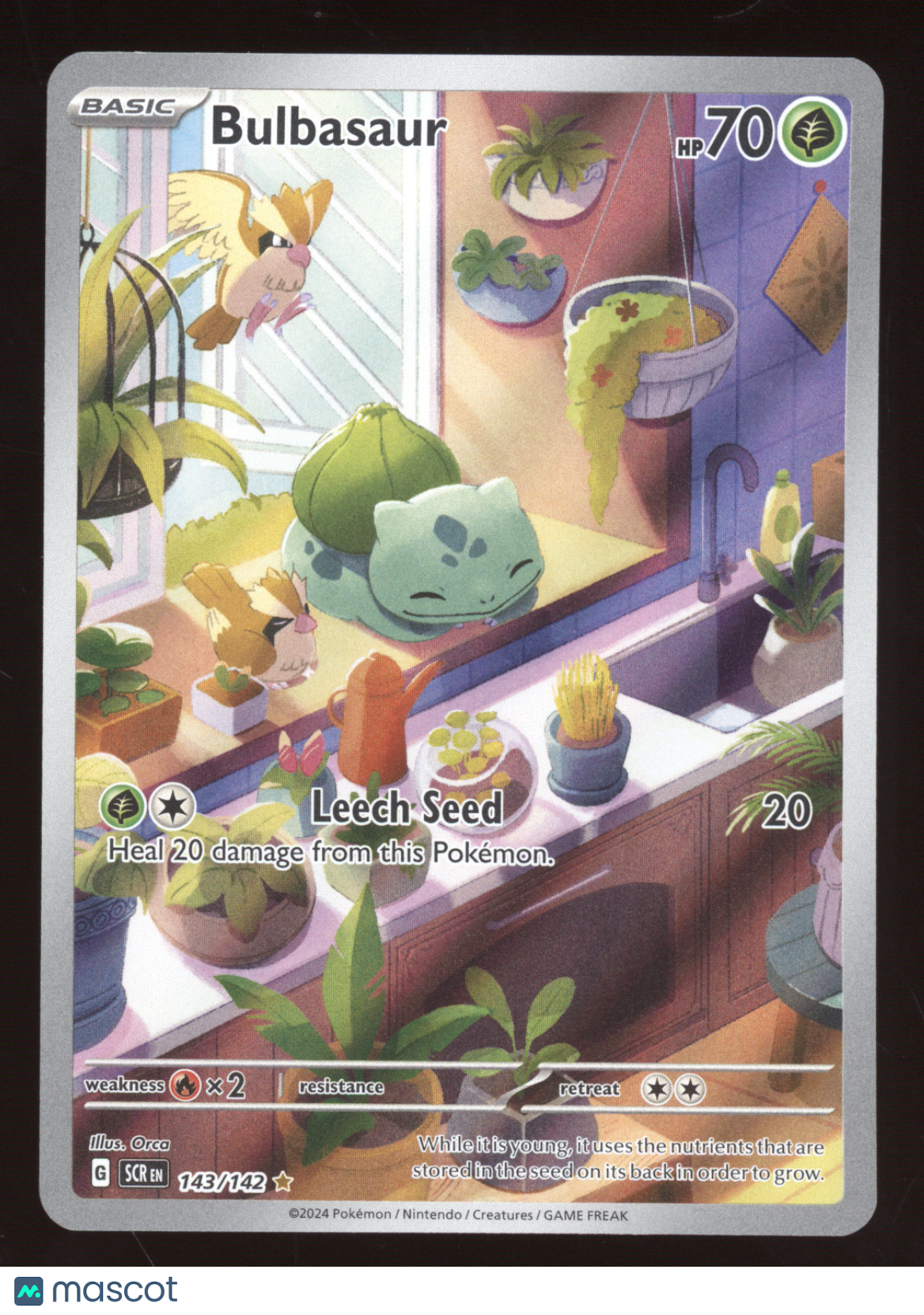 2024 Stellar Crown Bulbasaur Secret Rare #143/142