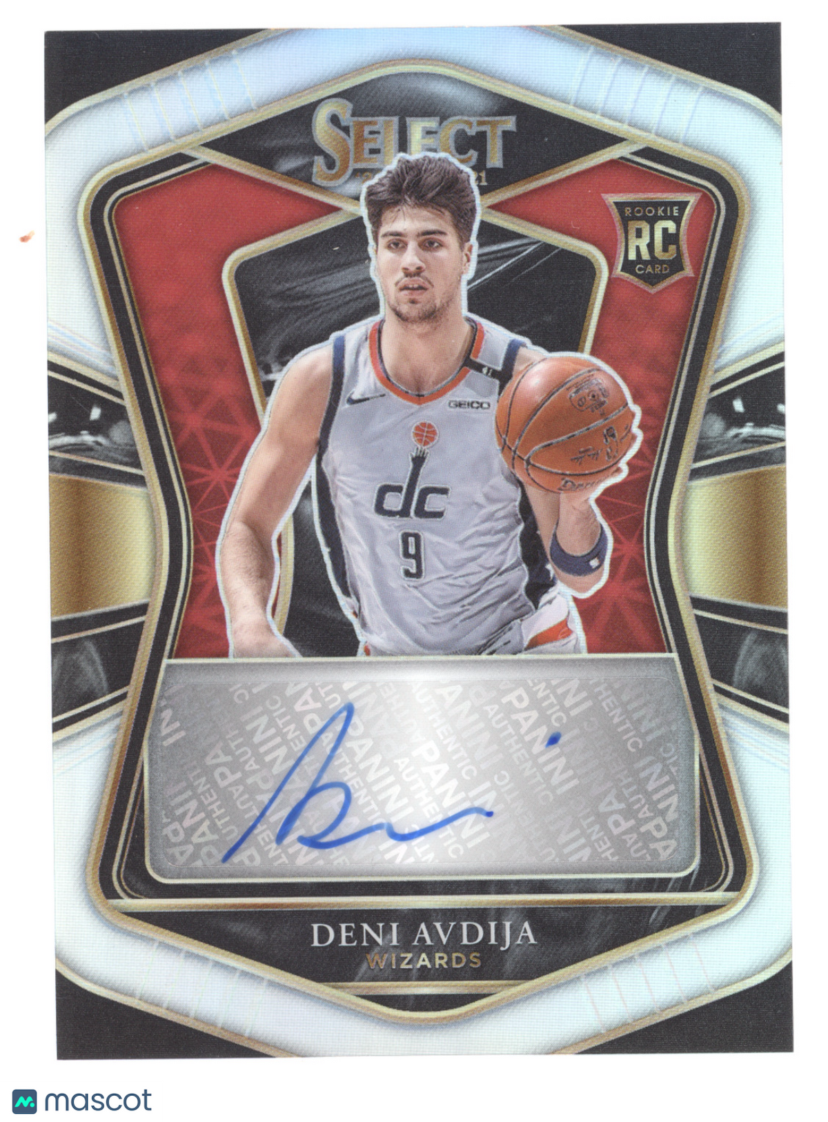 2020 Panini Select Rookie Signatures Deni Avdija #RS-AVD Silver 243/249 RC