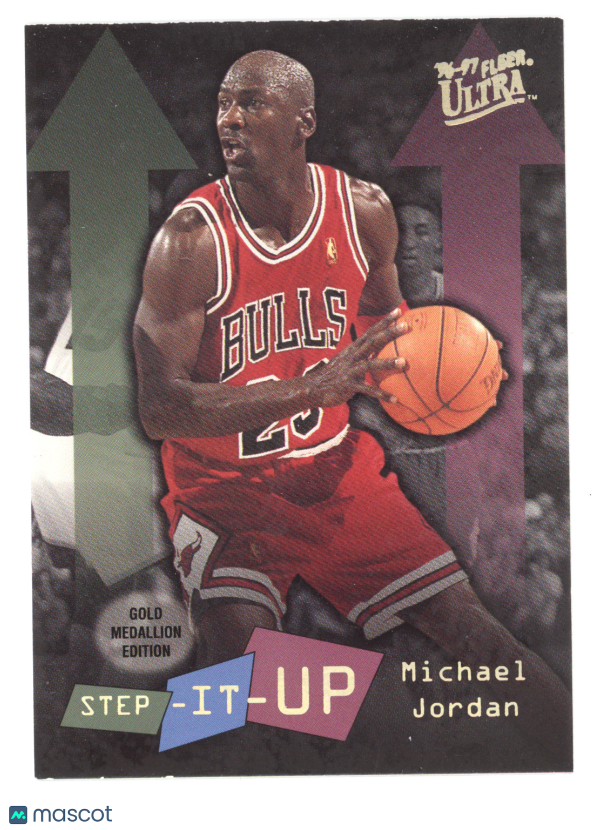 1996 Fleer Ultra Step-It-Up Michael Jordan #G-280 Gold Medallion Edition