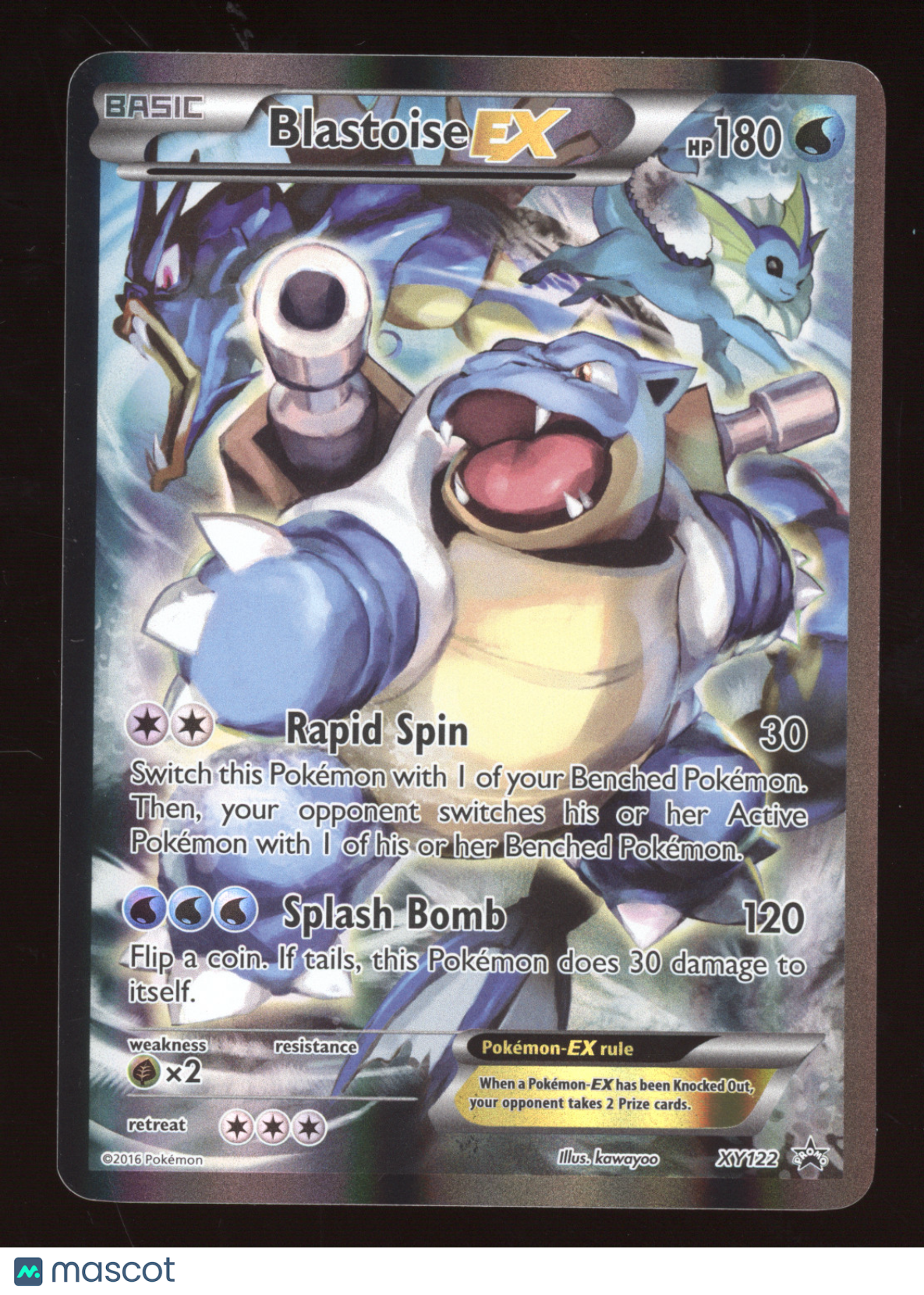2016 Pokemon XY Blastoise EX Black Star Promo #XY122