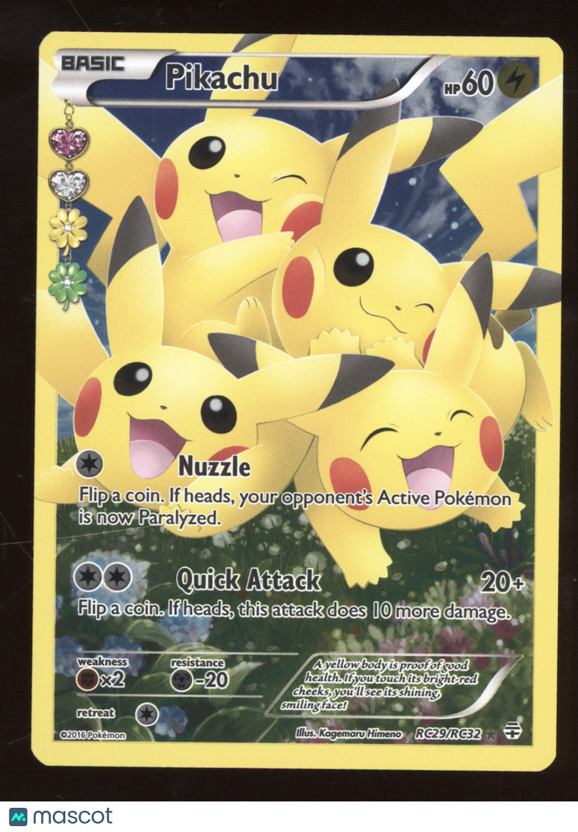 2016 Generations Pikachu Holo Rare #RC29/RC32