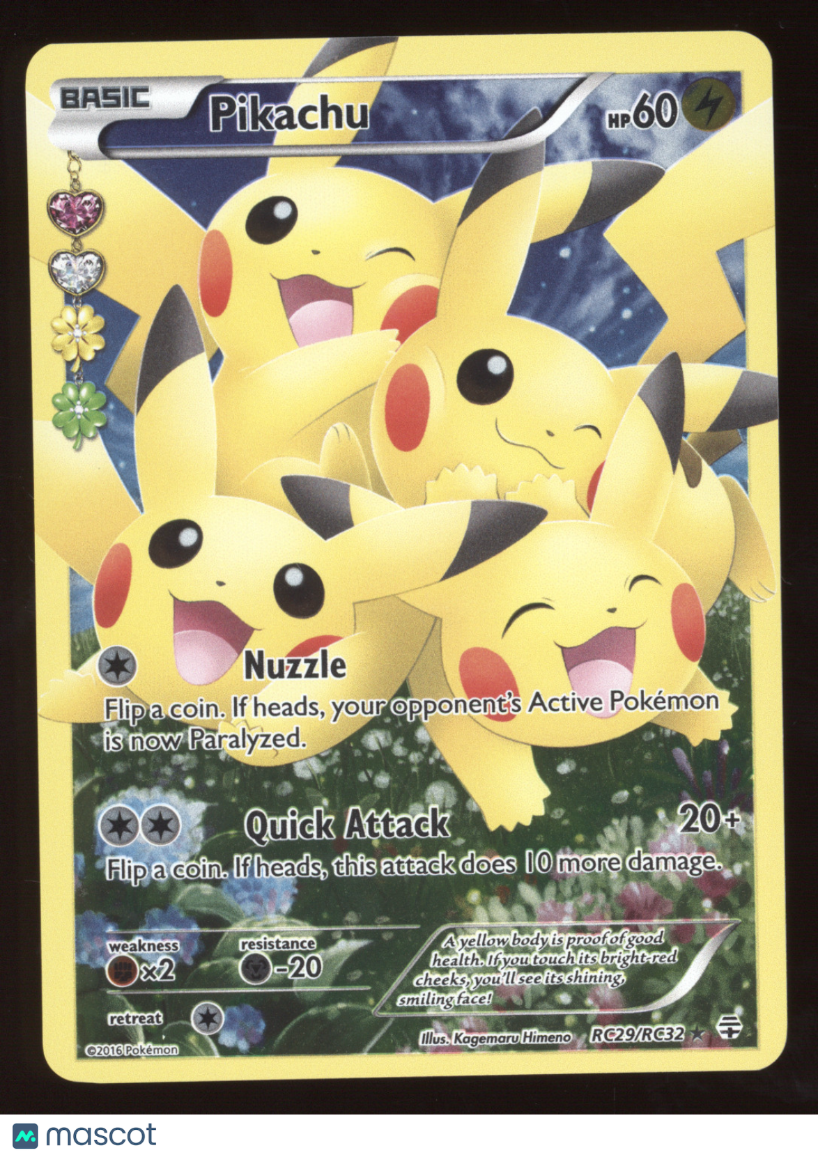 2016 Generations Pikachu Holo Rare #RC29/RC32