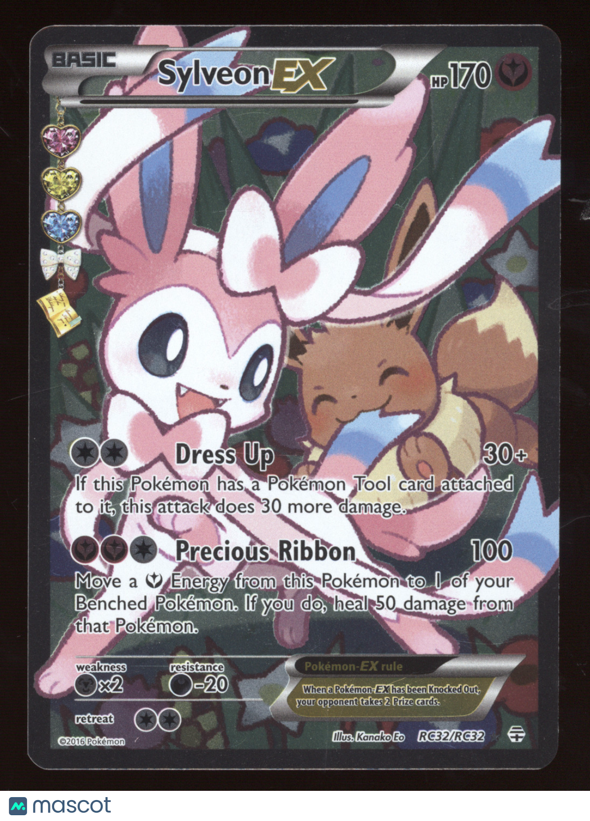 2016 Generations Sylveon EX Ultra Rare #RC32/RC32