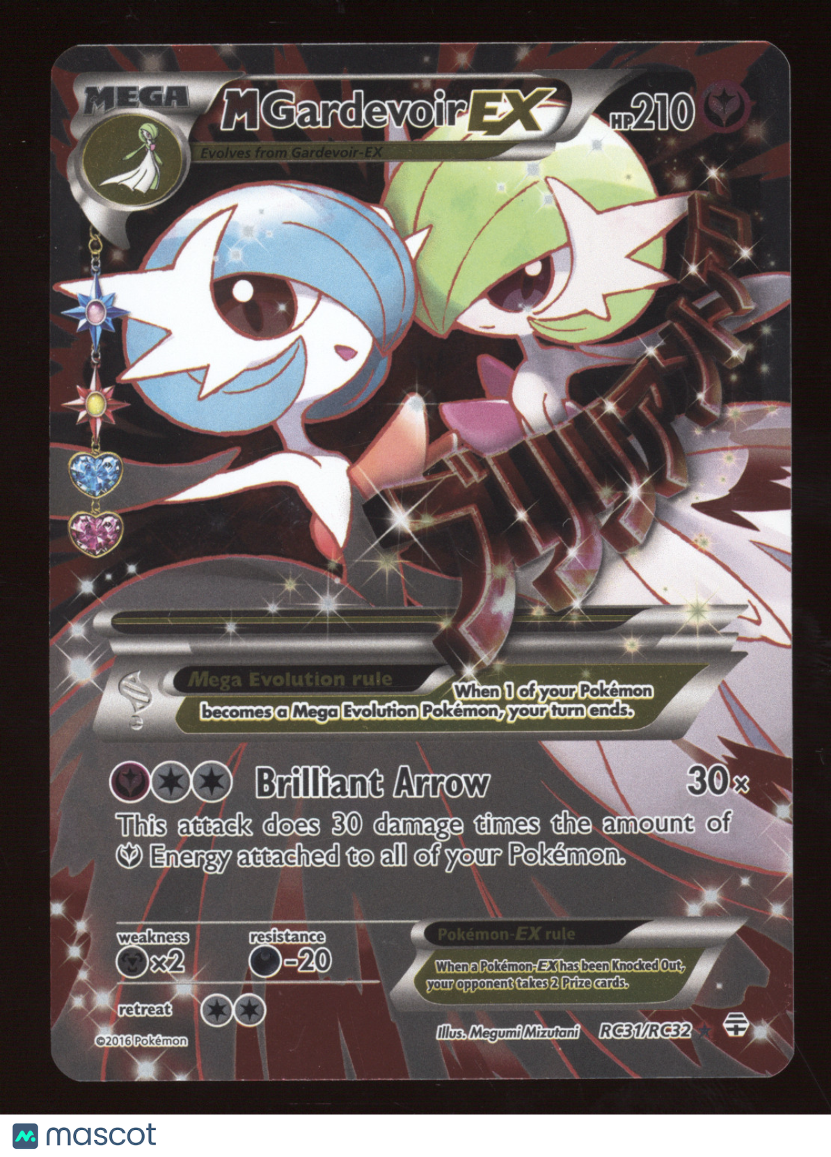 2016 Generations M Gardevoir EX Ultra Rare #RC31/RC32