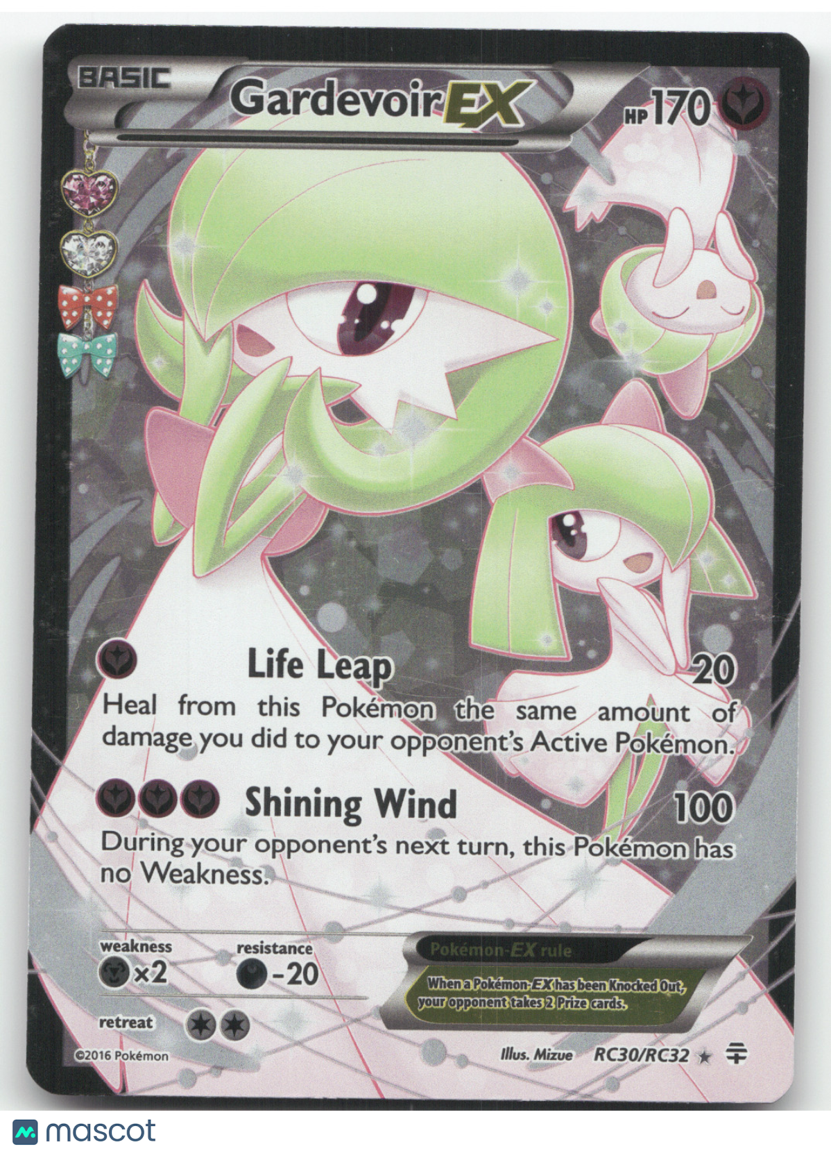 2016 Generations Gardevoir EX Holo Rare #RC30/RC32
