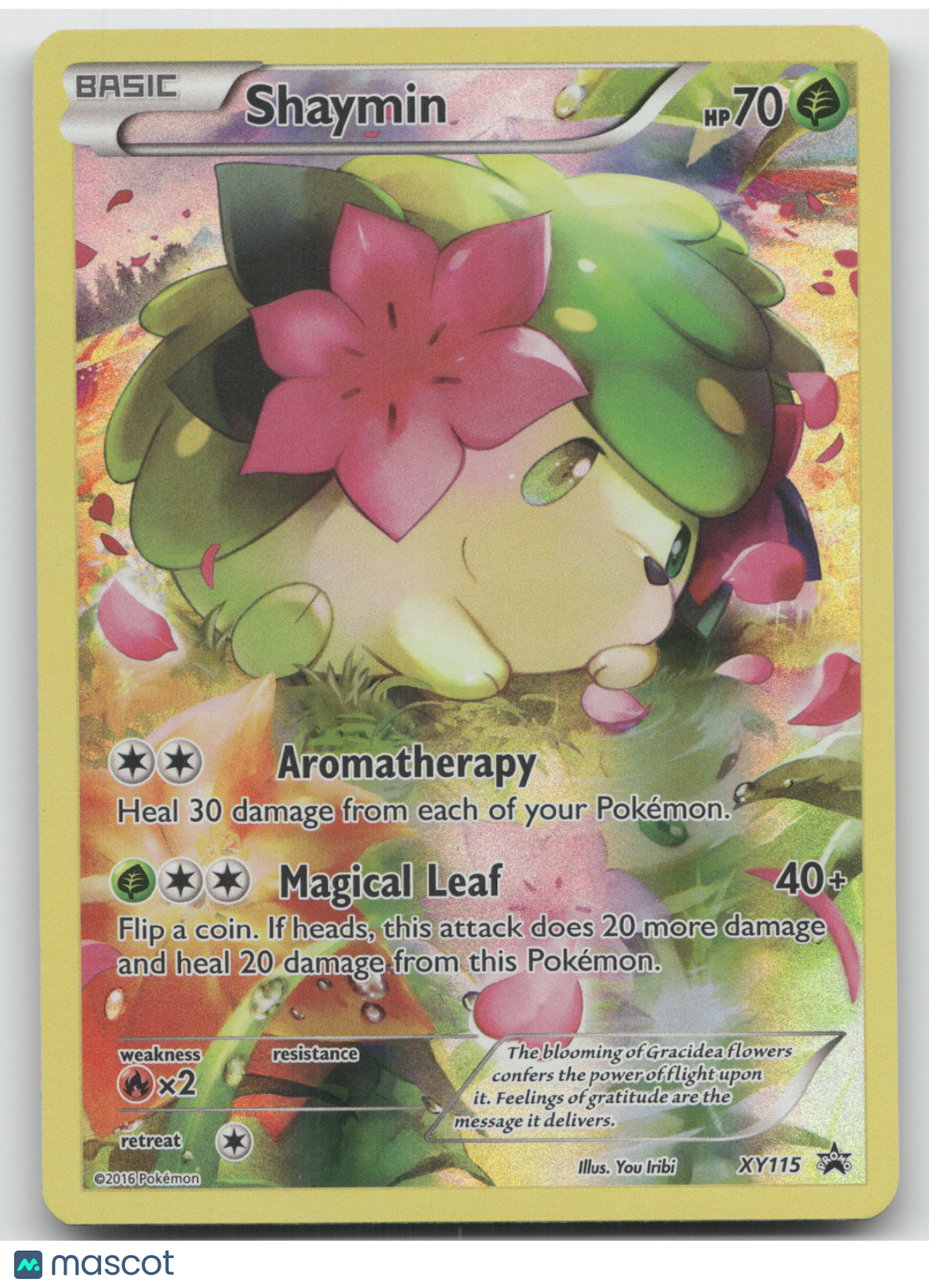 2016 Pokemon XY Shaymin Black Star Promo #XY115