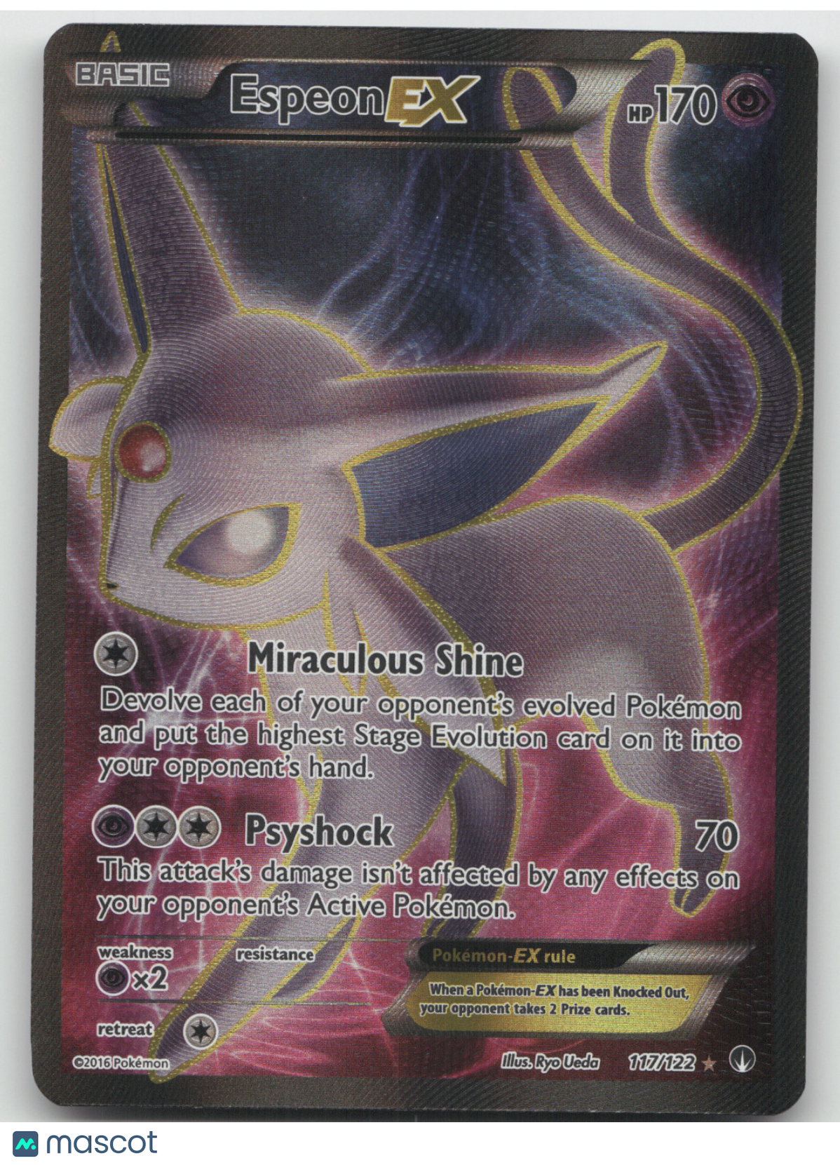 2016 BREAKpoint Espeon EX Ultra Rare #117/122