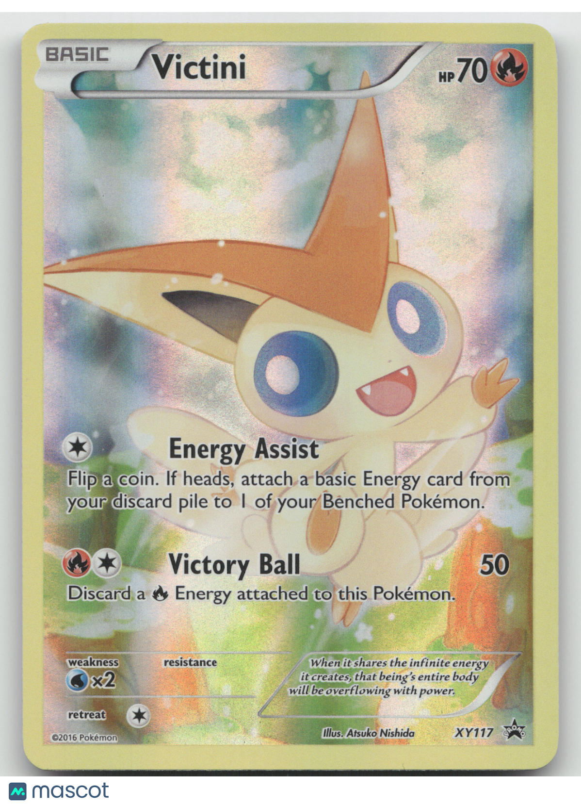 2016 Pokemon XY Victini Black Star Promo #XY117