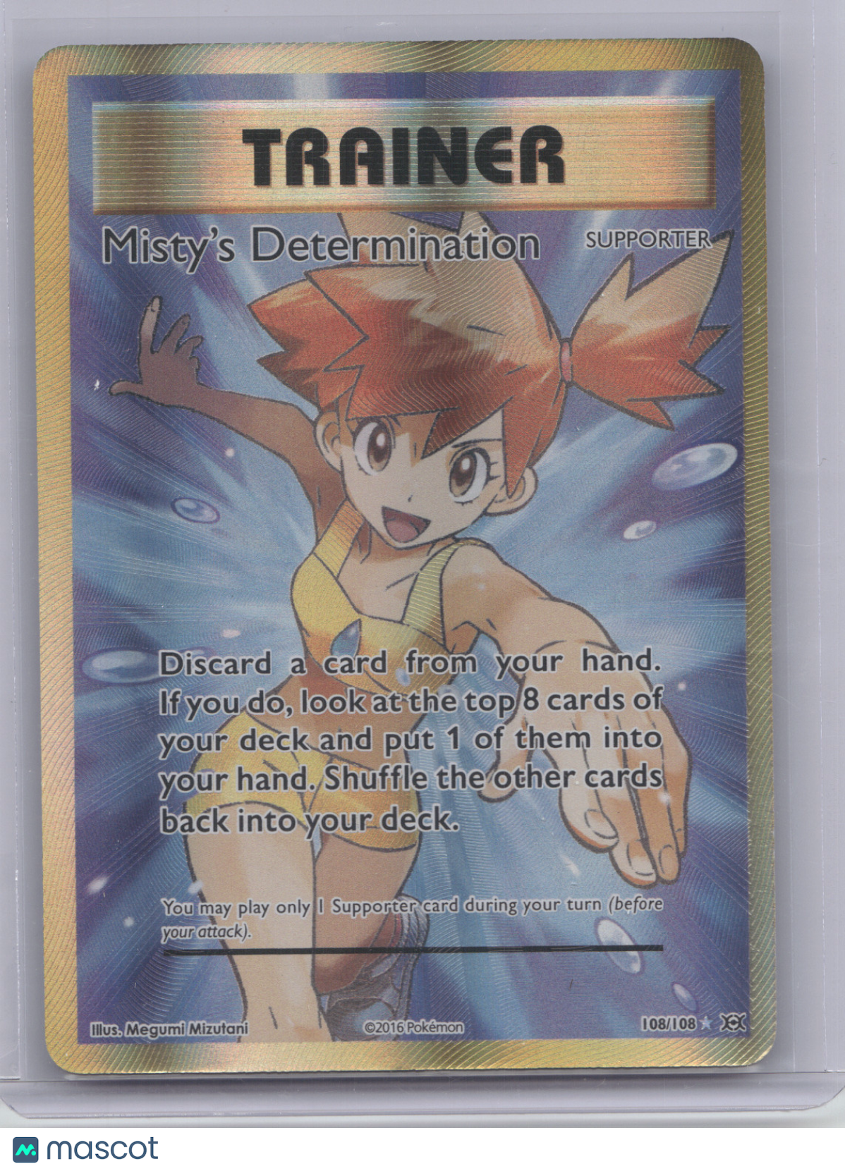 2016 Evolutions Misty's Determination Ultra Rare #108/108