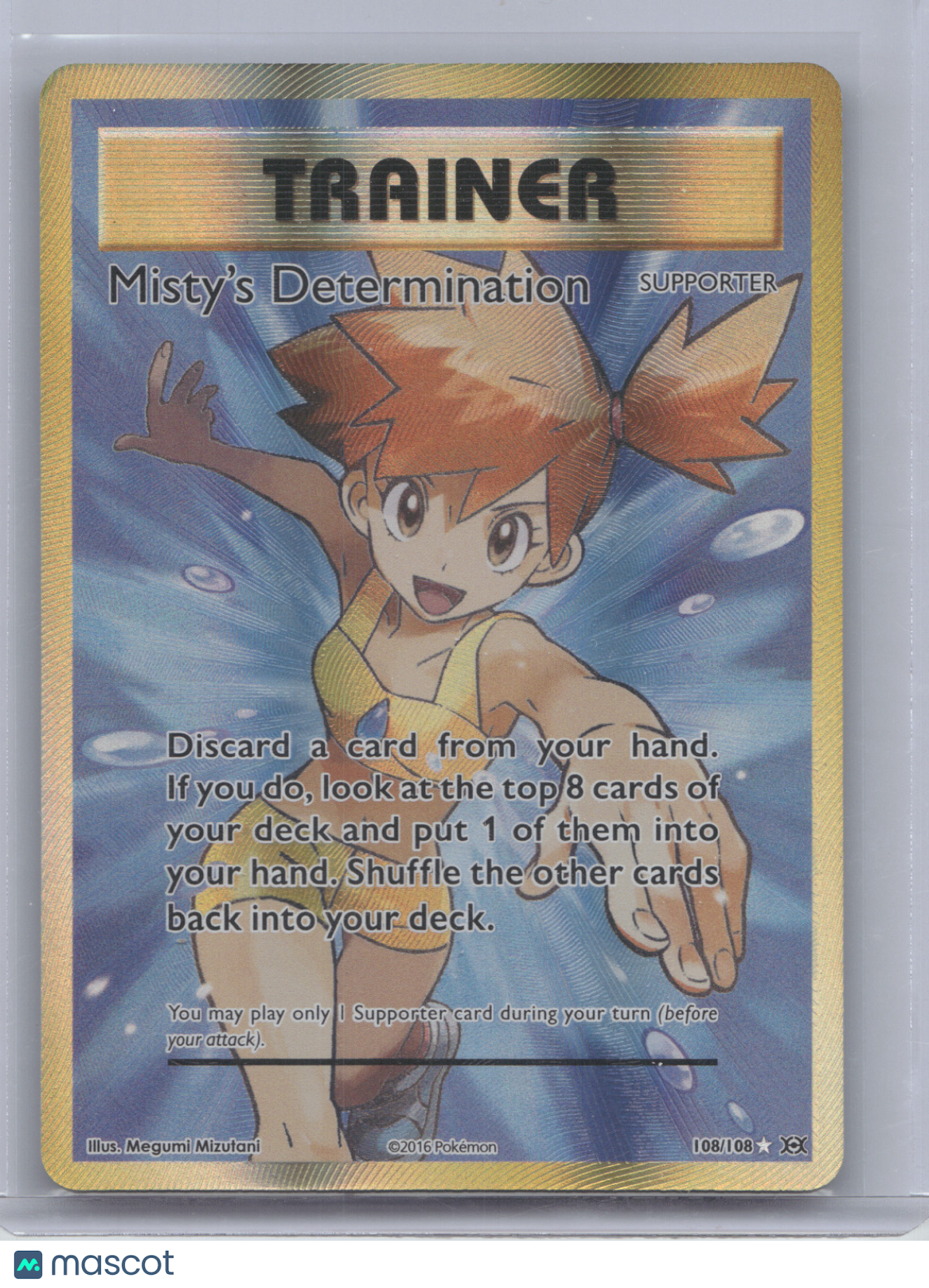 2016 Evolutions Misty's Determination Ultra Rare #108/108