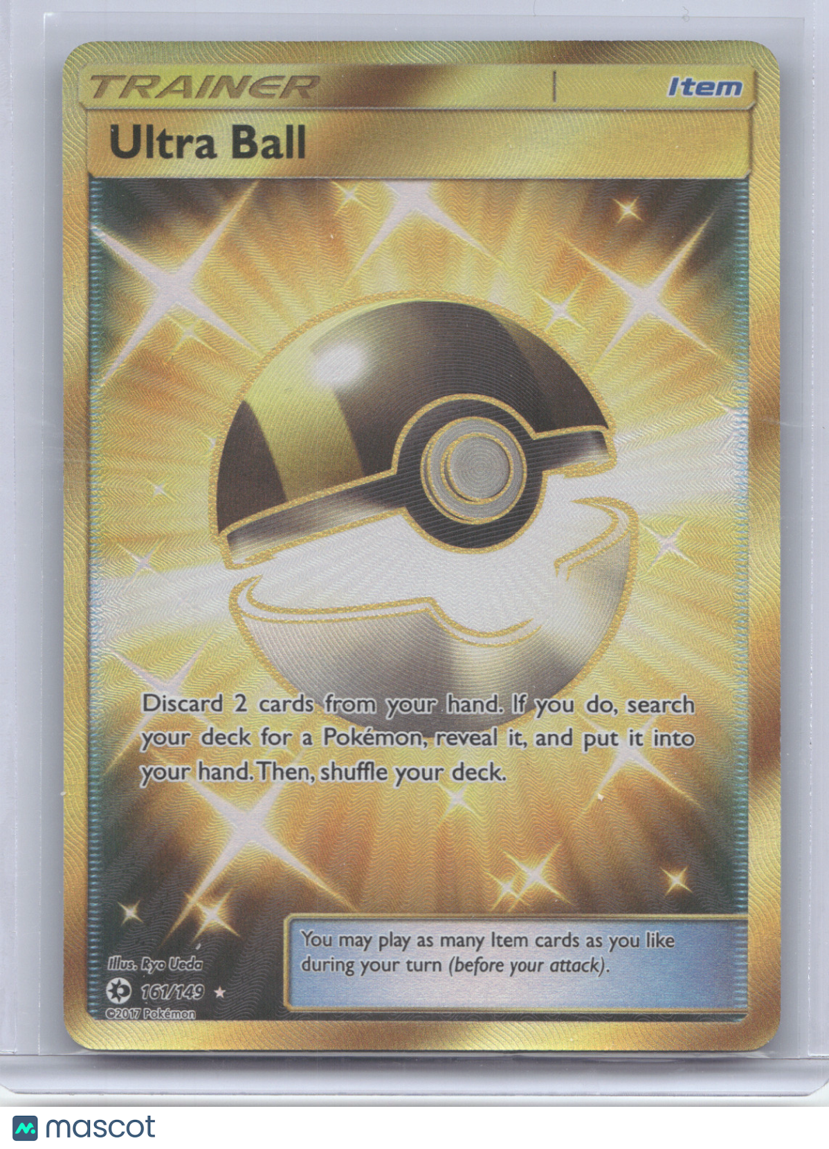 2017 Sun & Moon Ultra Ball Secret Rare #161/149