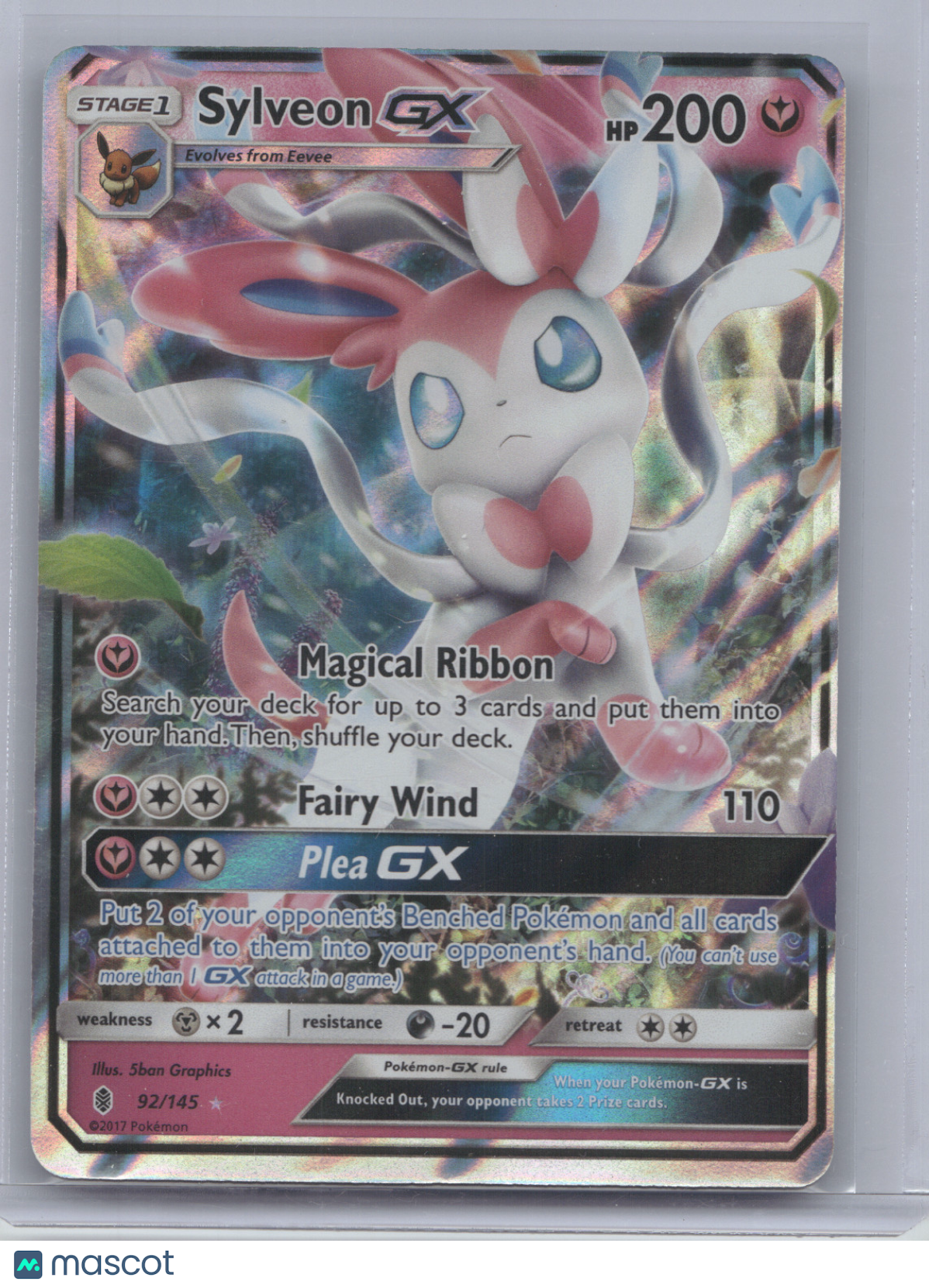 2017 Guardians Rising Sylveon GX Ultra Rare #92/145